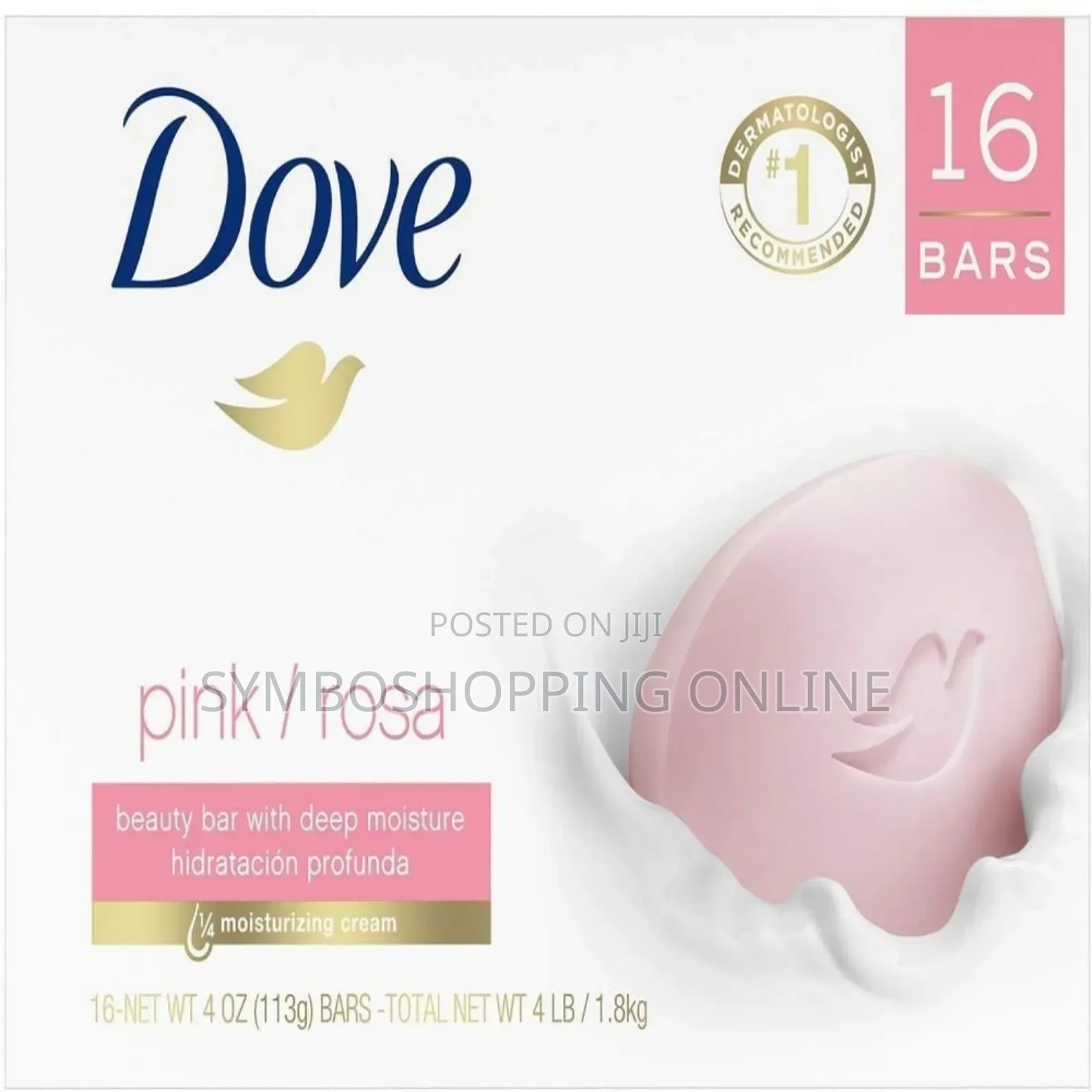 Dove Soap Pink Bar - 4.75oz (16 Pack)