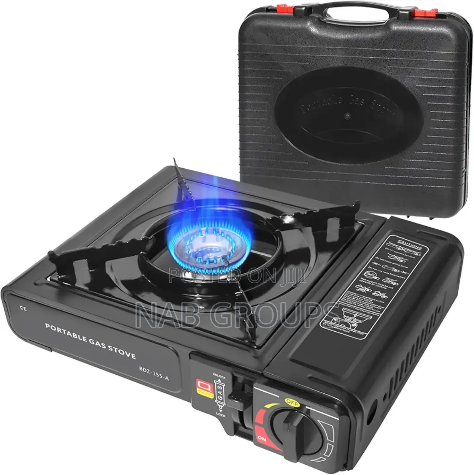 Portable Gas Stove With 2 Filled Cylinders