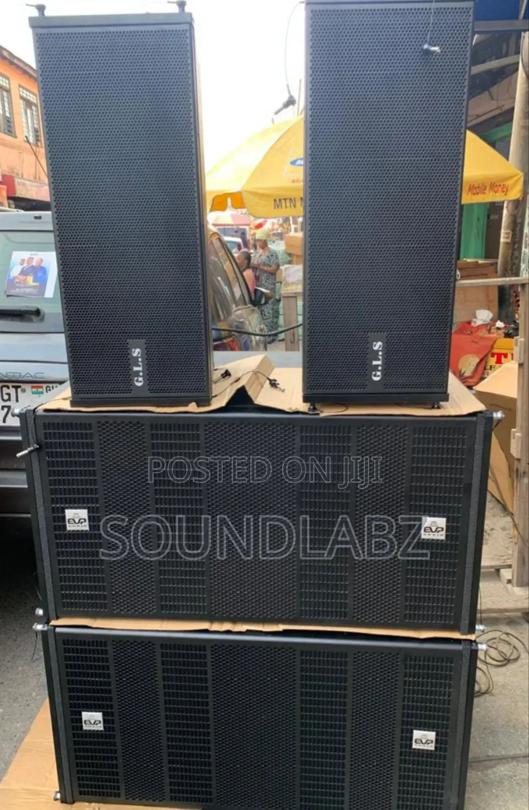 GLS 12inches and Evp Bass With Amplifier Rack Set
