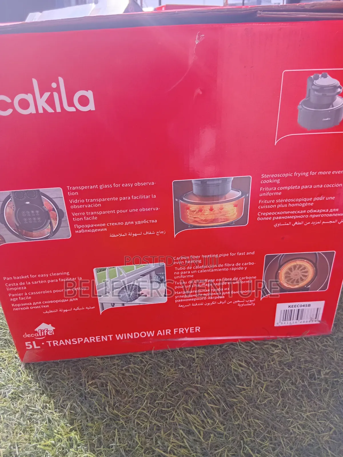 Visible Cookin Window Air Fryer Decalife Air Fryer Deca