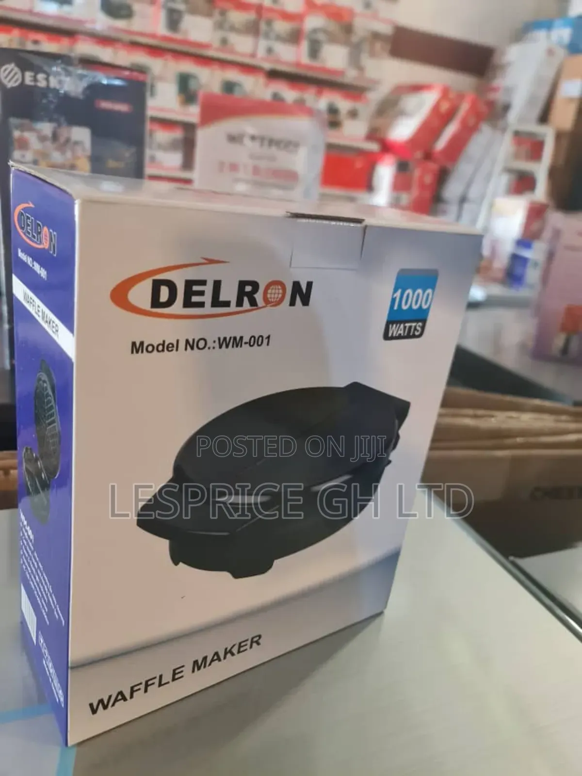 Delron Heart Waffle Maker: Non-stick Plates