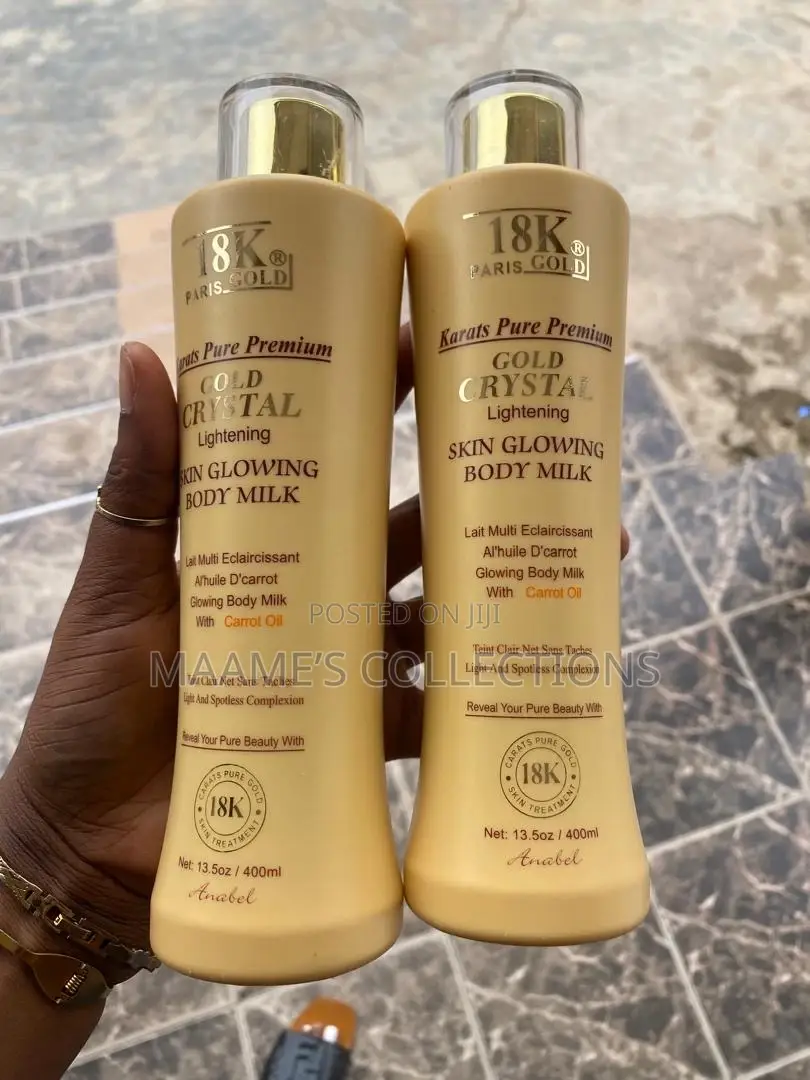  Paris Gold Crystal Lightening Skin Glowing Body Milk.