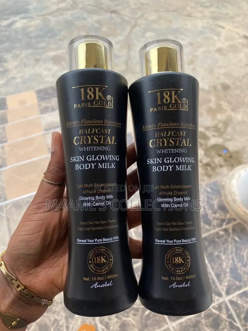  Paris Gold Crystal Lightening Skin Glowing Body Milk.