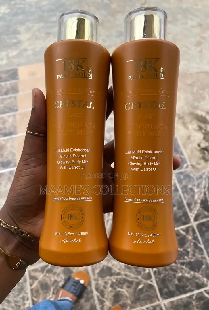  Paris Gold Crystal Lightening Skin Glowing Body Milk.