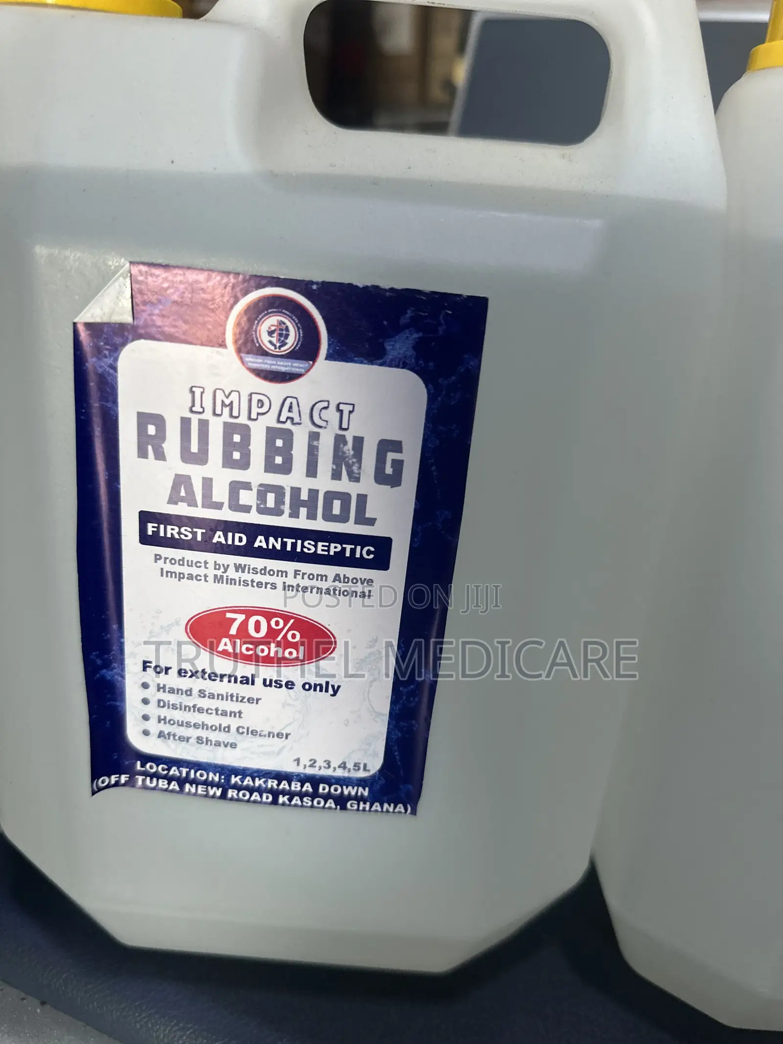 Rubbing Alcohol (80% Alcohol)