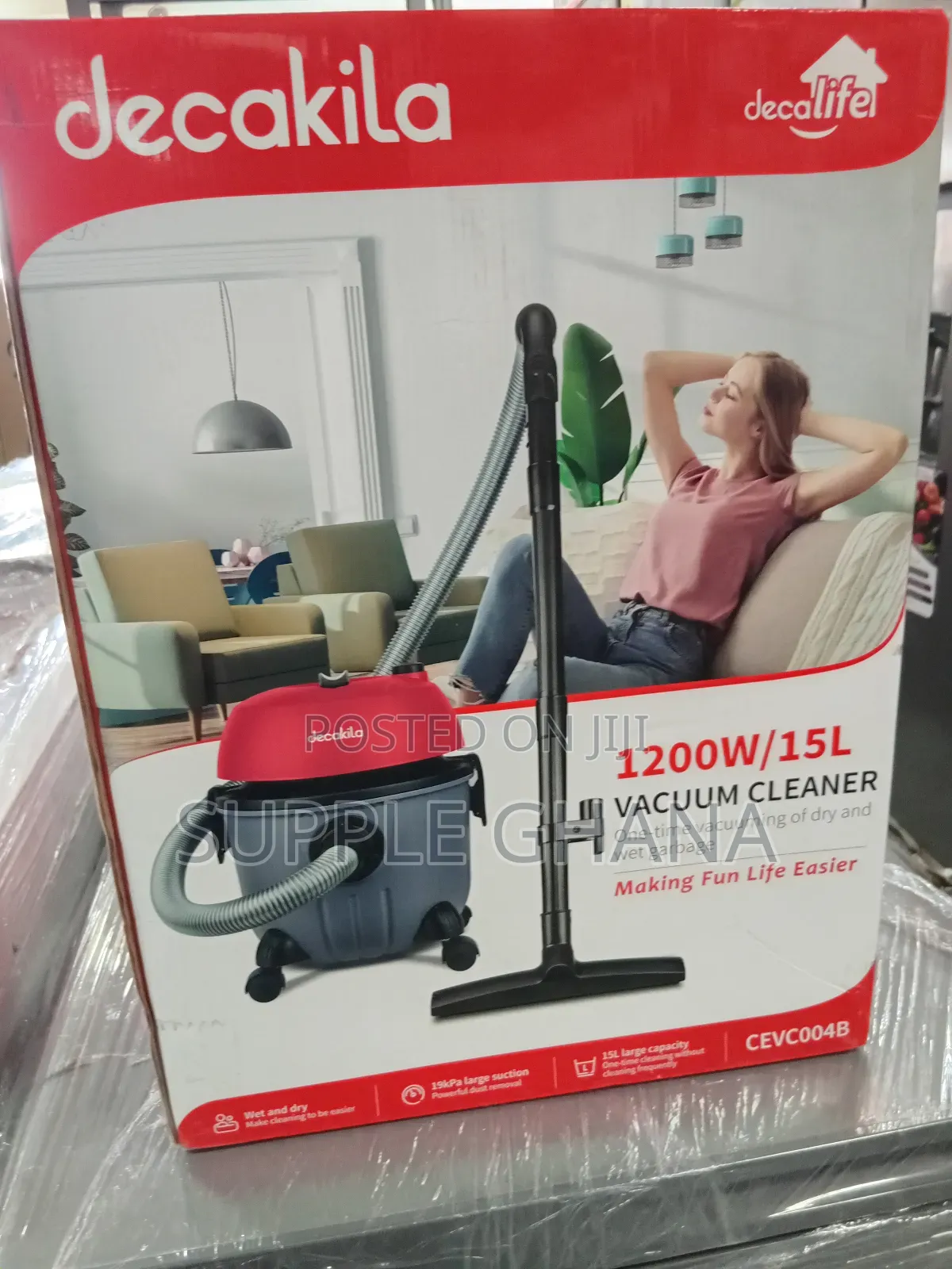 Stupendous 1200w/15l Decakila Vacuum Cleaner Machine