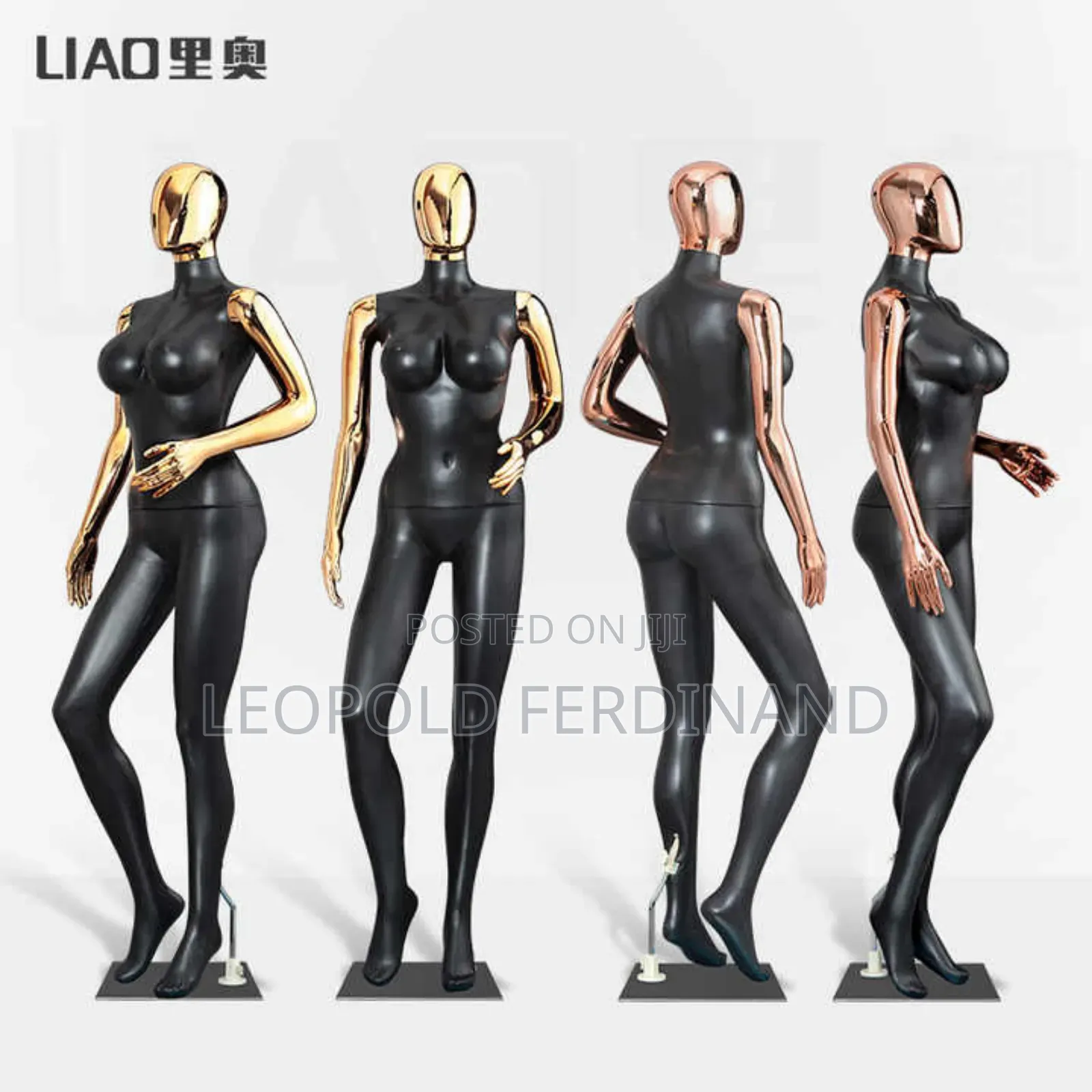 Gold Black Female Mannequins