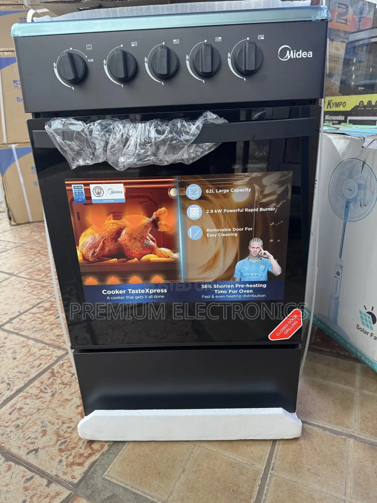 Brand New 50x50cm Midea Promo Gas Cooker With Oven Grill