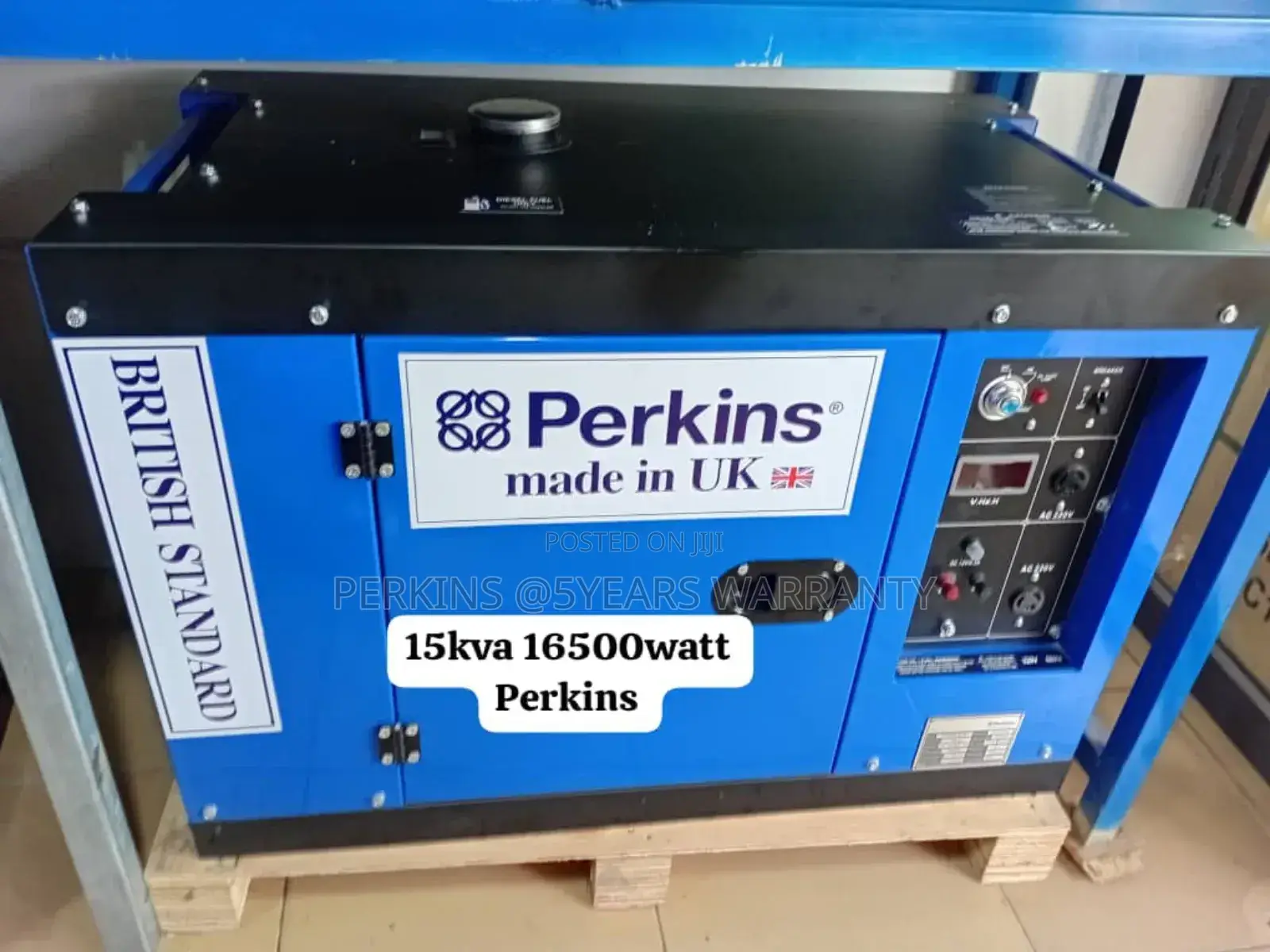 Single Phase Perkins 15kva Diesel Generator 16500watt Silent