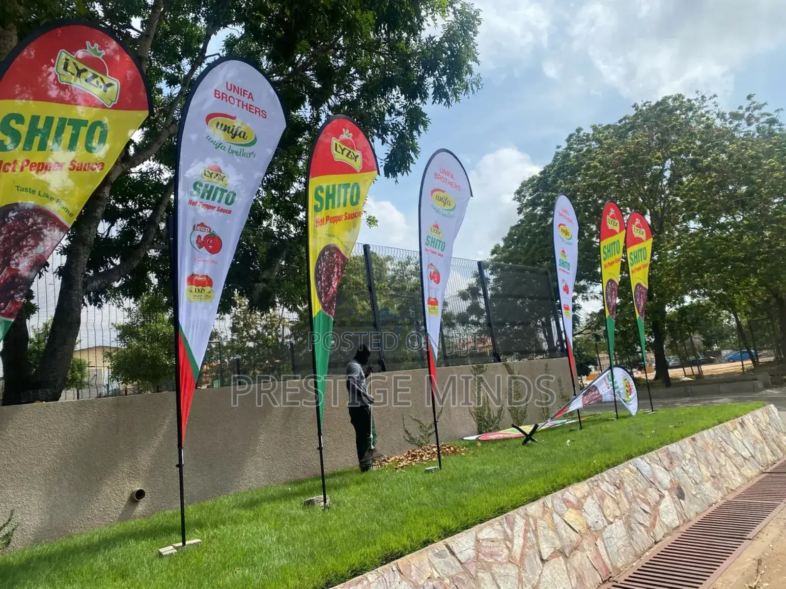 Telescopic Flag Stand and Flag Print