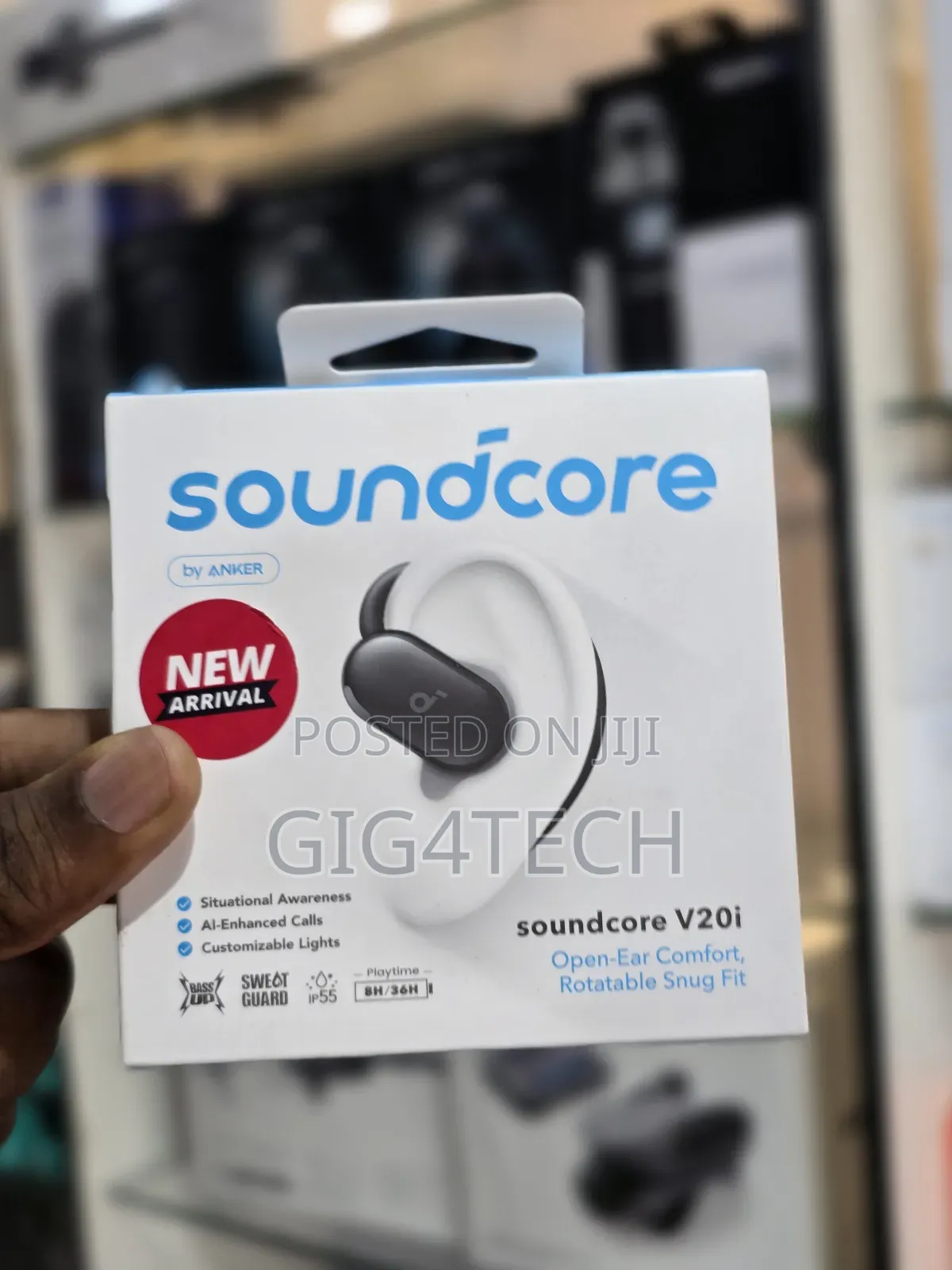Anker Soundcore V20i Open-Ear Earbuds -
Black