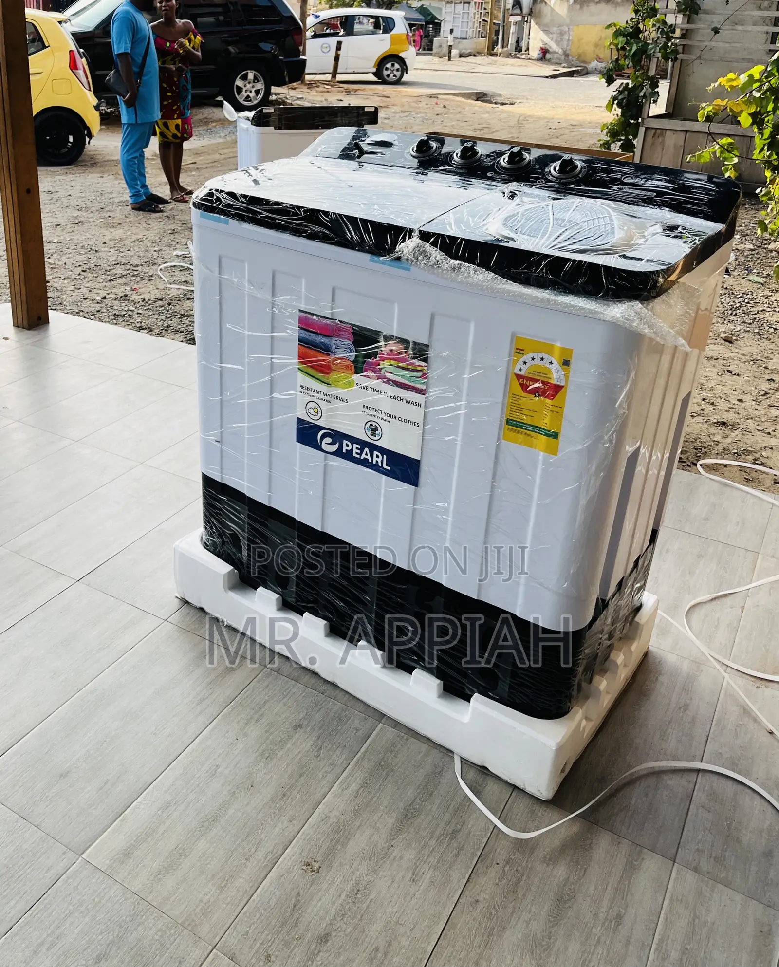 Energy Efficient Pearl 18kg Semi-Auto Washing Machine.