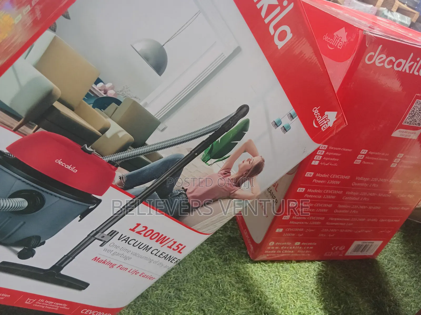 Lightweight Vacuum Cleaner Decakila Vacuum Cleaner 15l+1200w