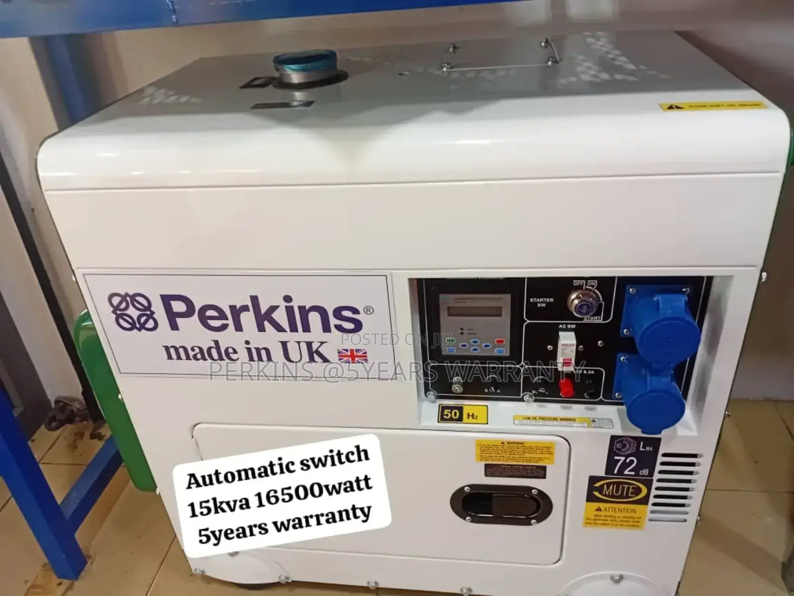 Key and Automatic Switch 15kva Perkins Diesel Generator