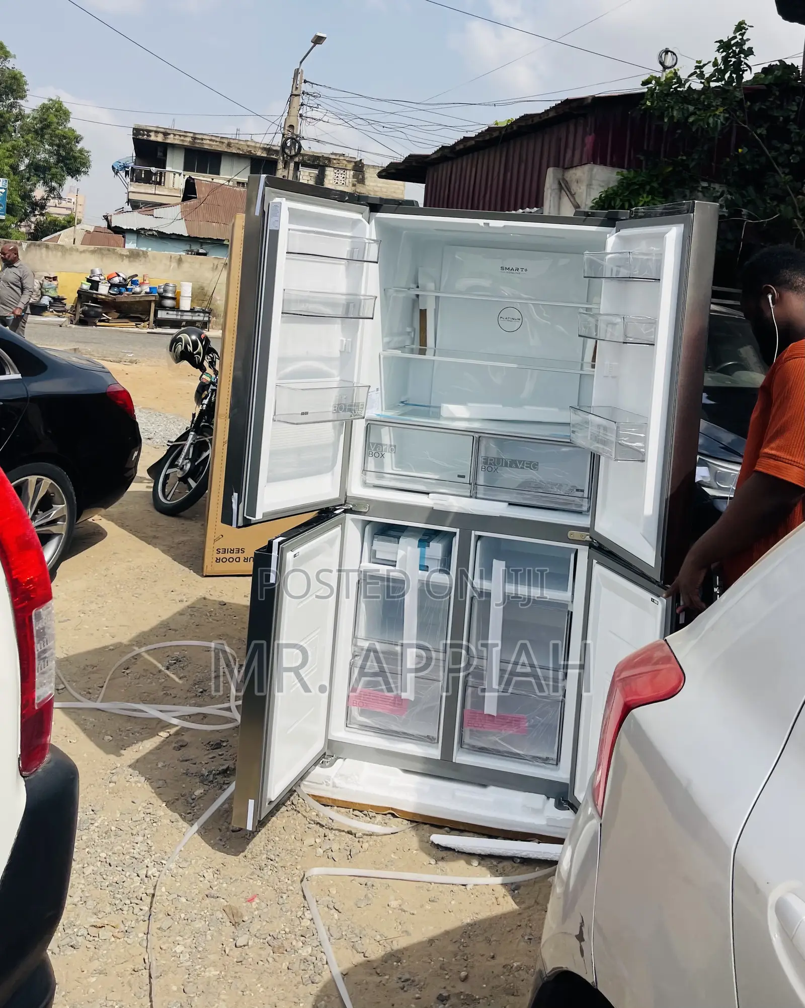 Powerful and Durable Midea Side by Side Electric Fridge.