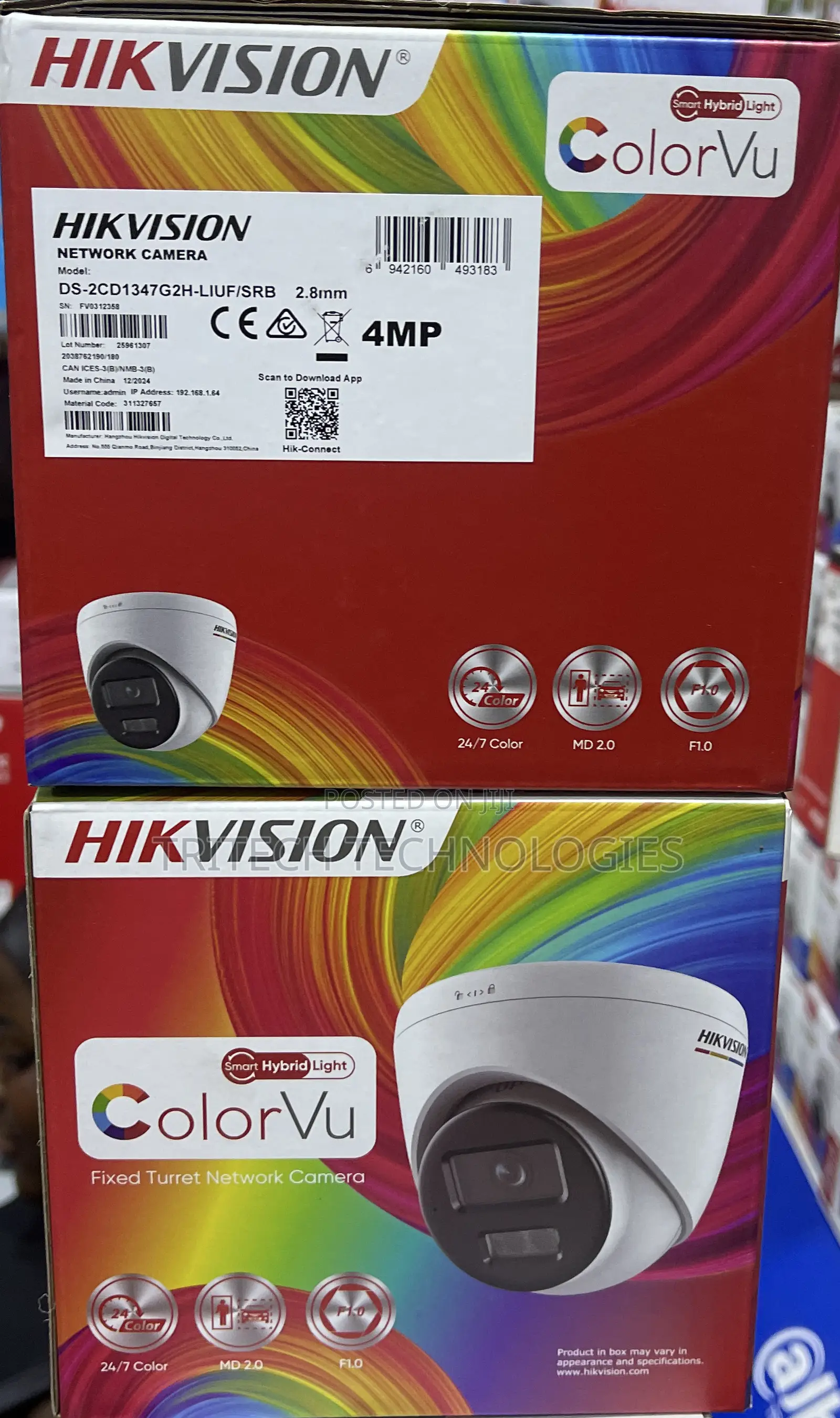 Hikvision 4mp Ip Fullcolorvu 2way Audio 2cd1347g2h-Liuf/SRB