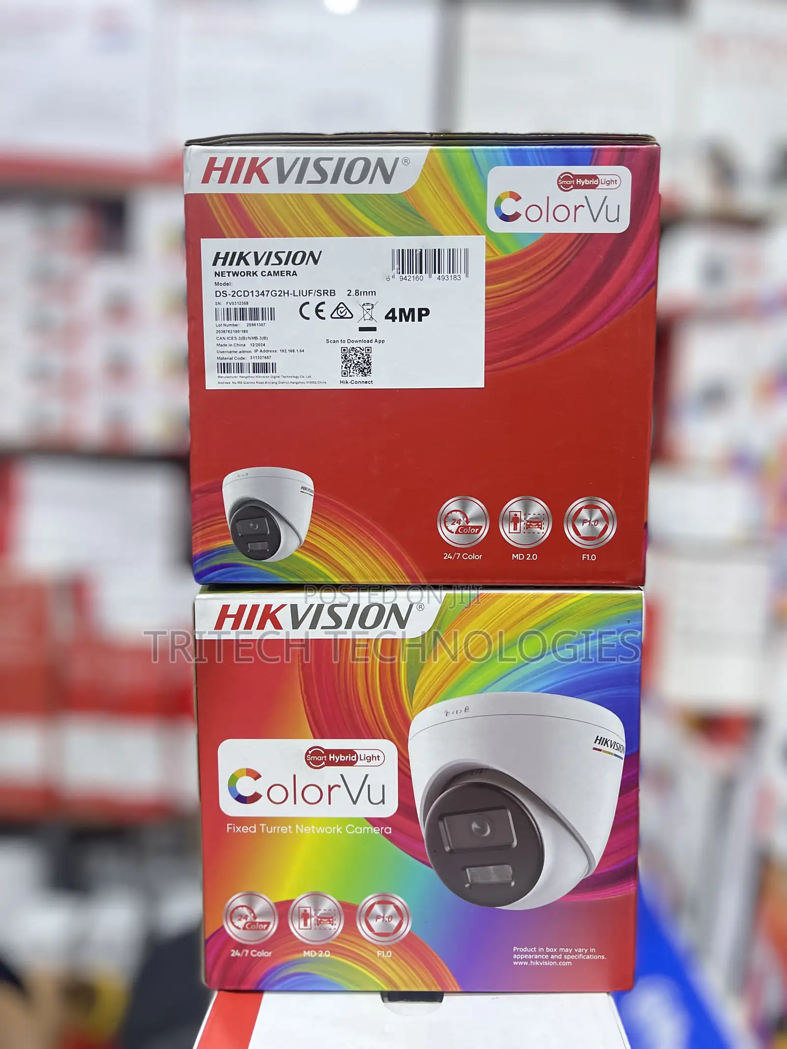 Hikvision 4mp Ip Fullcolorvu 2way Audio 2cd1347g2h-Liuf/SRB