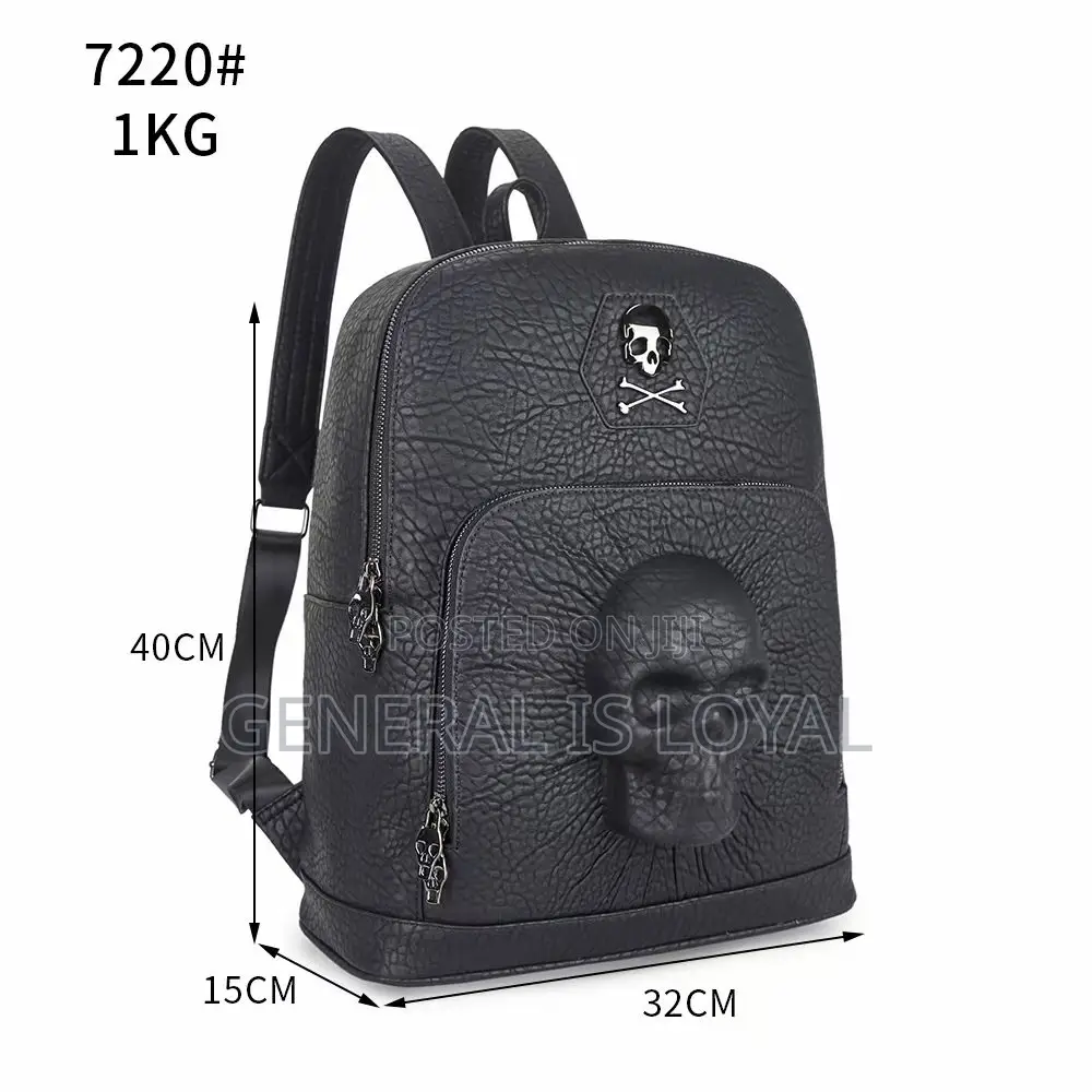 Protruded Skull Rectangle Backpack