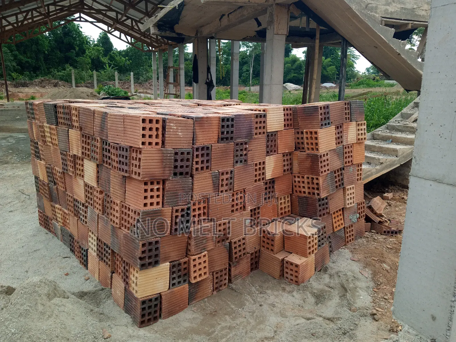 12 Holes Big Clay Burnt Bricks