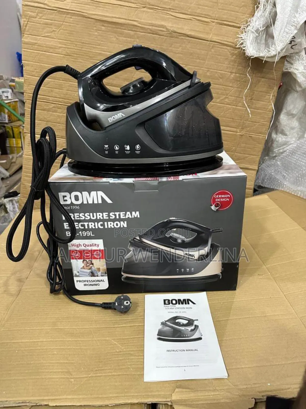 Bomn Pressure Steaming Electric Iron