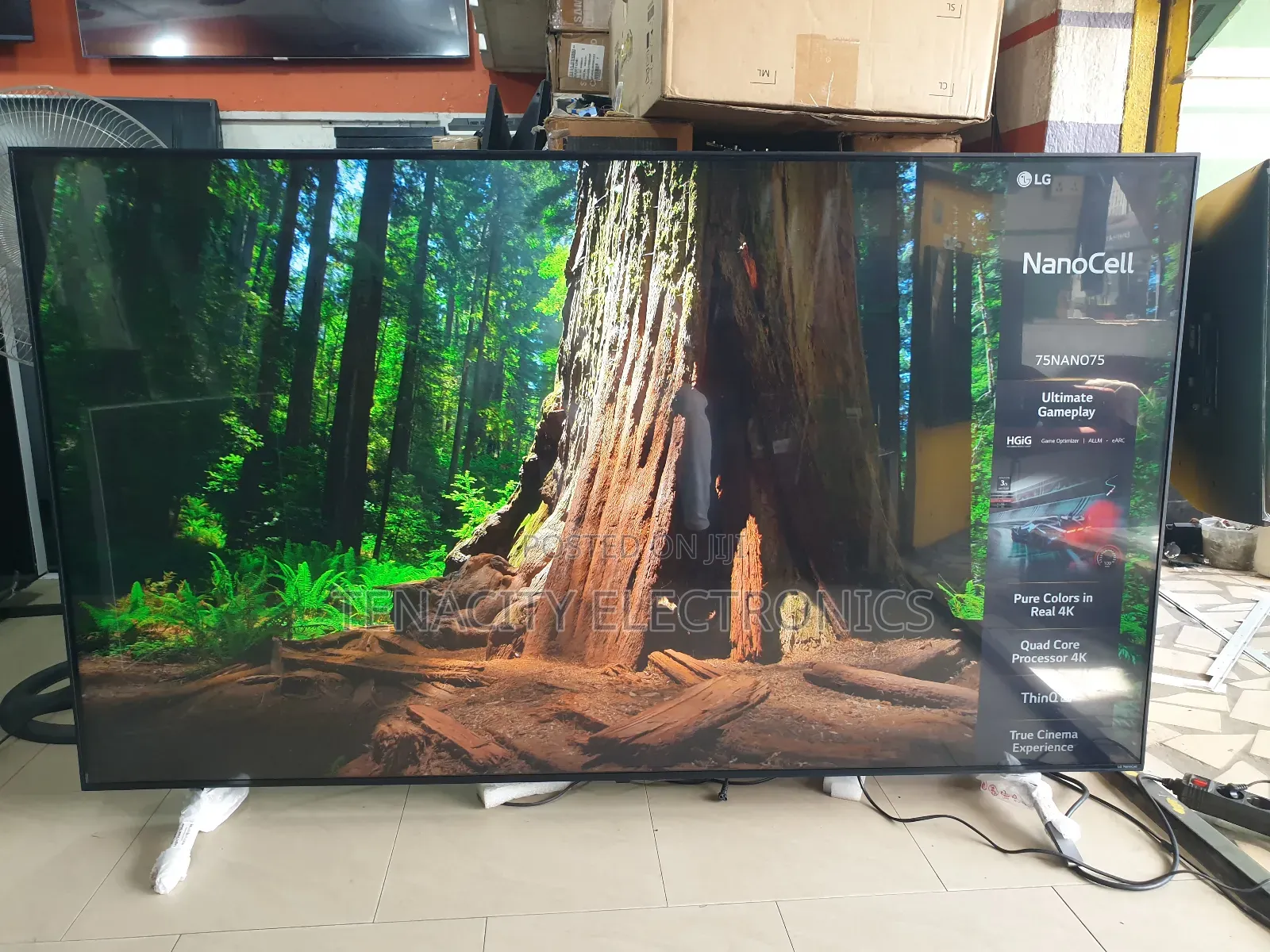 75"Lg Nanocell Uhd HDR Edgeless Smart Satellite Tv
