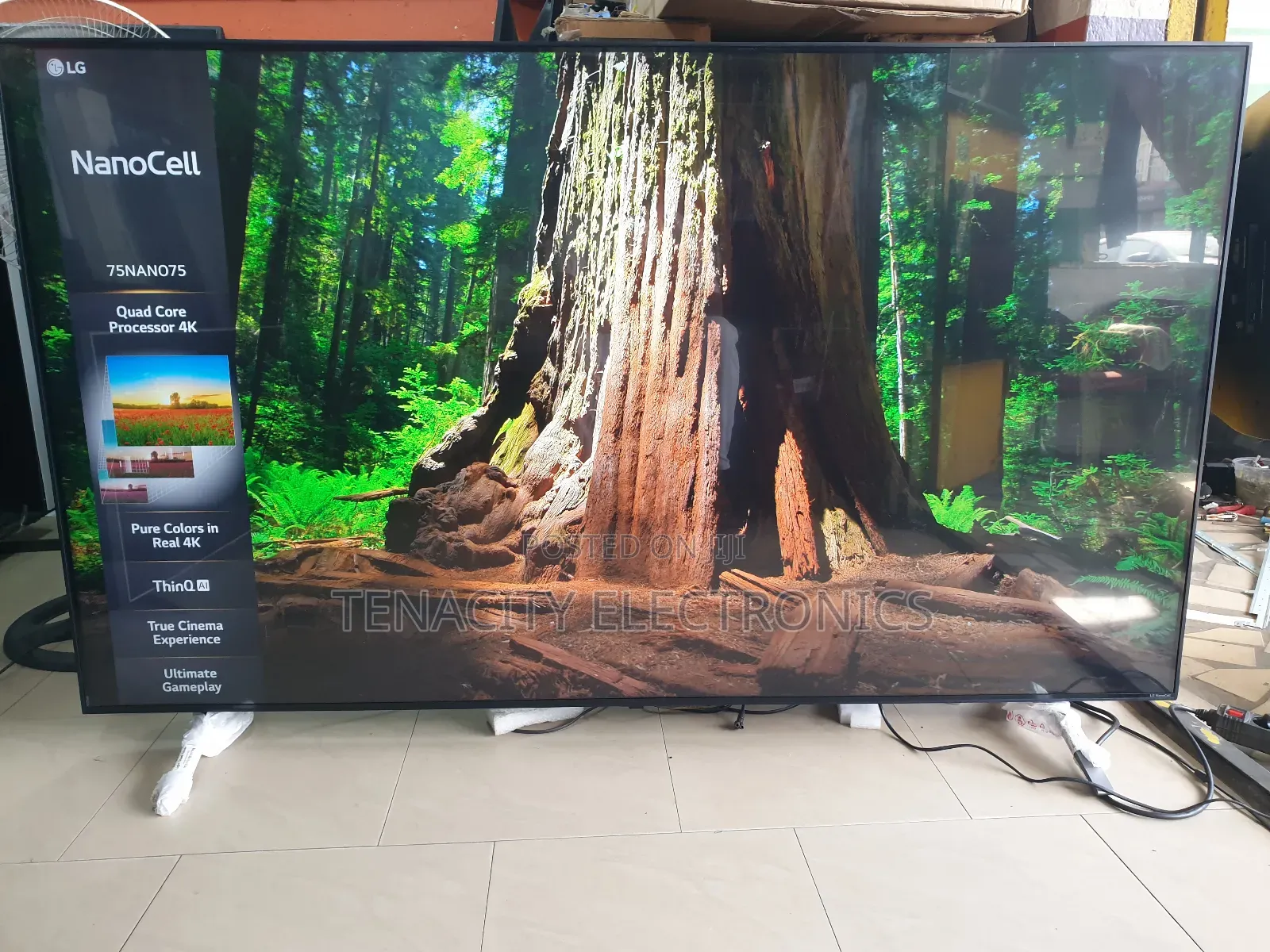 75"Lg Nanocell Uhd HDR Edgeless Smart Satellite Tv