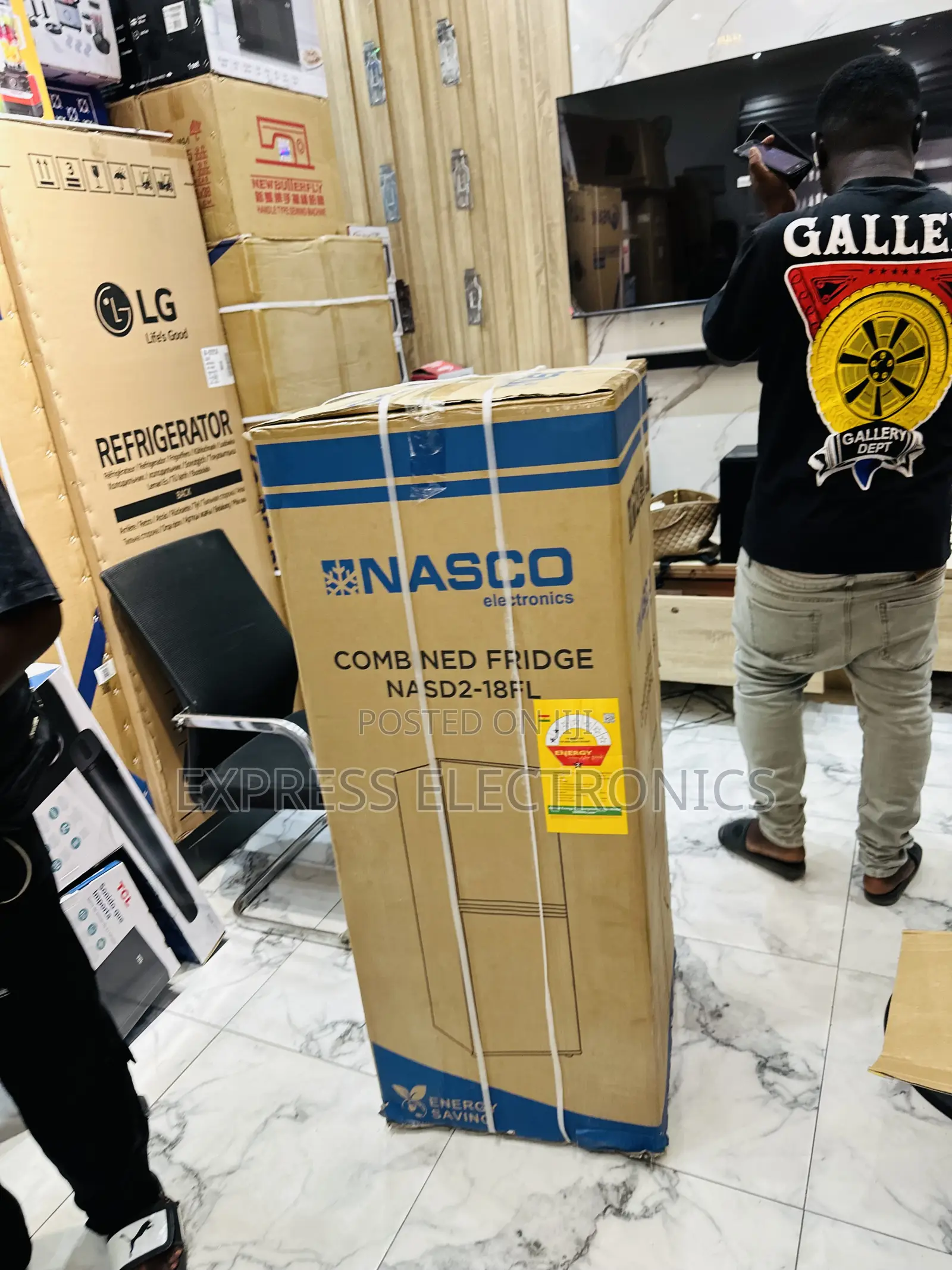 Shop From Us Nasd2-18fl Double Door Fridge Nasco