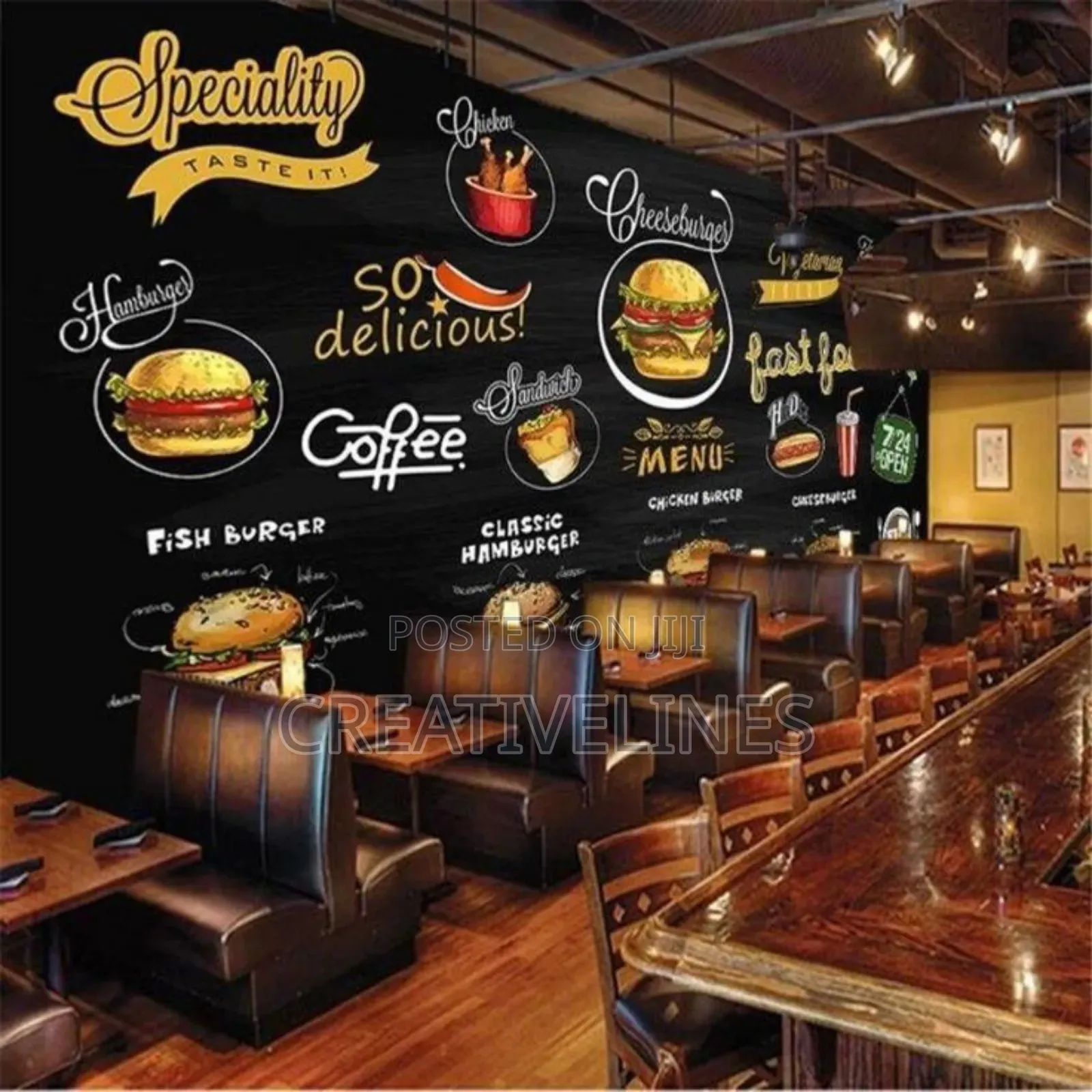 Restaurant Wall Stickers