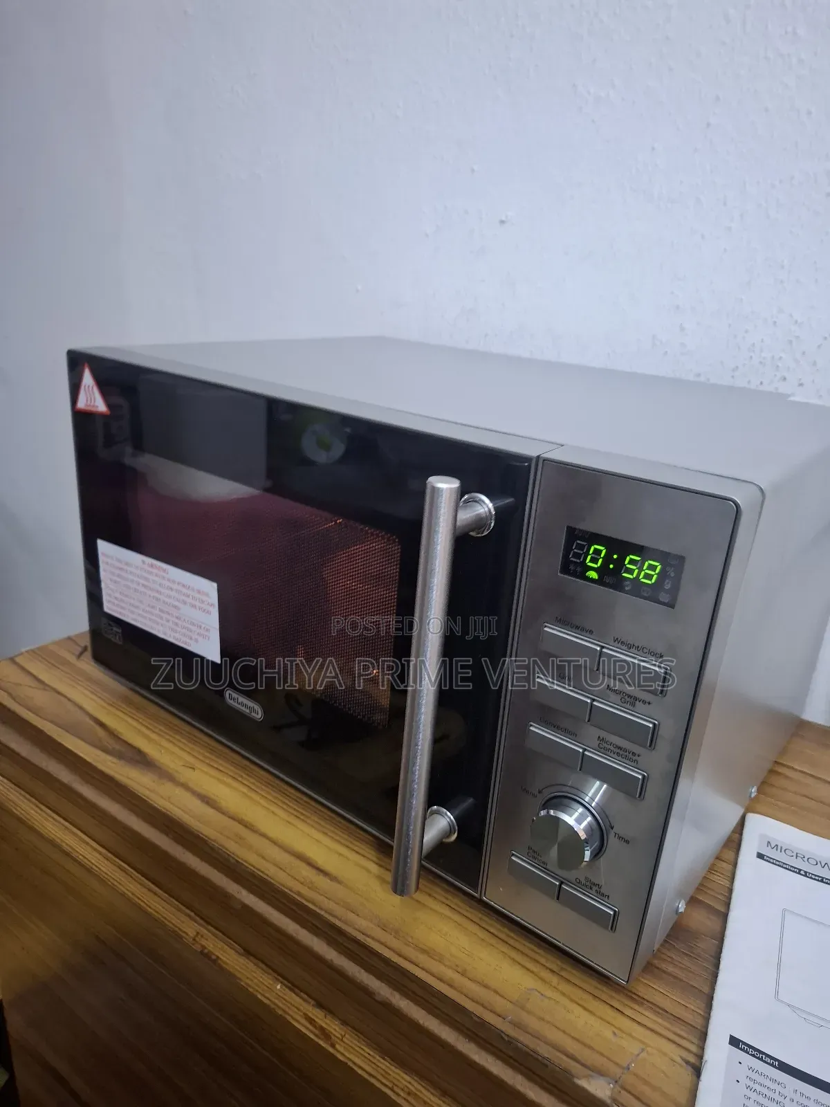 25.L Delonghi Convection Microwave Grill From Uk