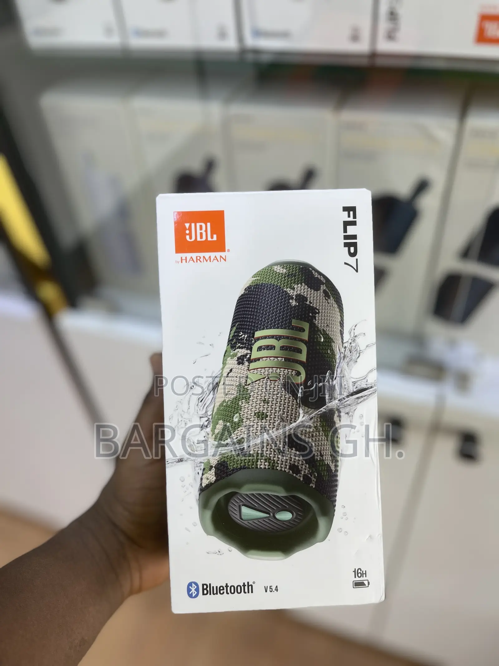 JBL Harman Flip 7 Portable Waterproof Speaker