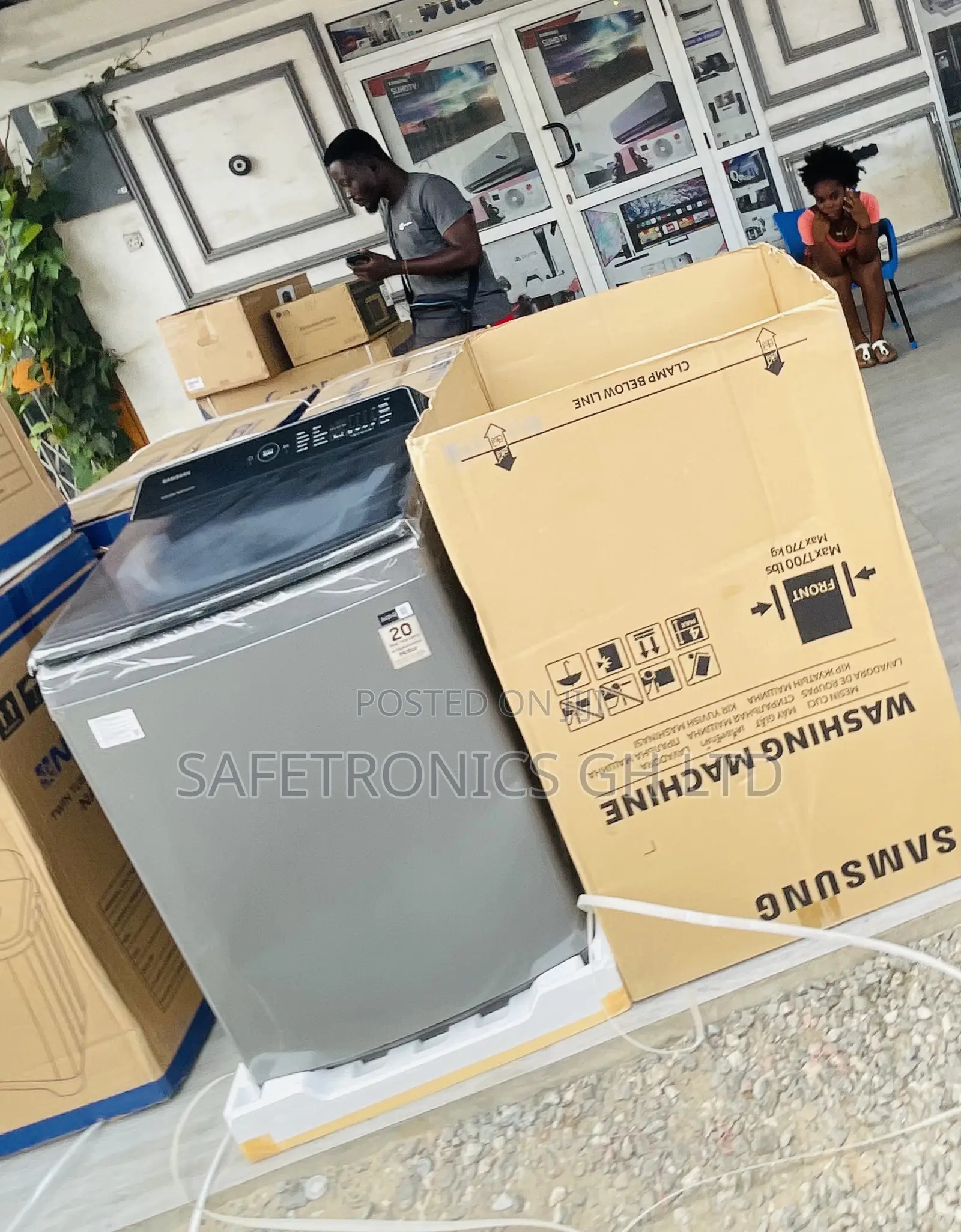 Freshflow Topload 11kg Fullauto Grey Dark Samsung Washer