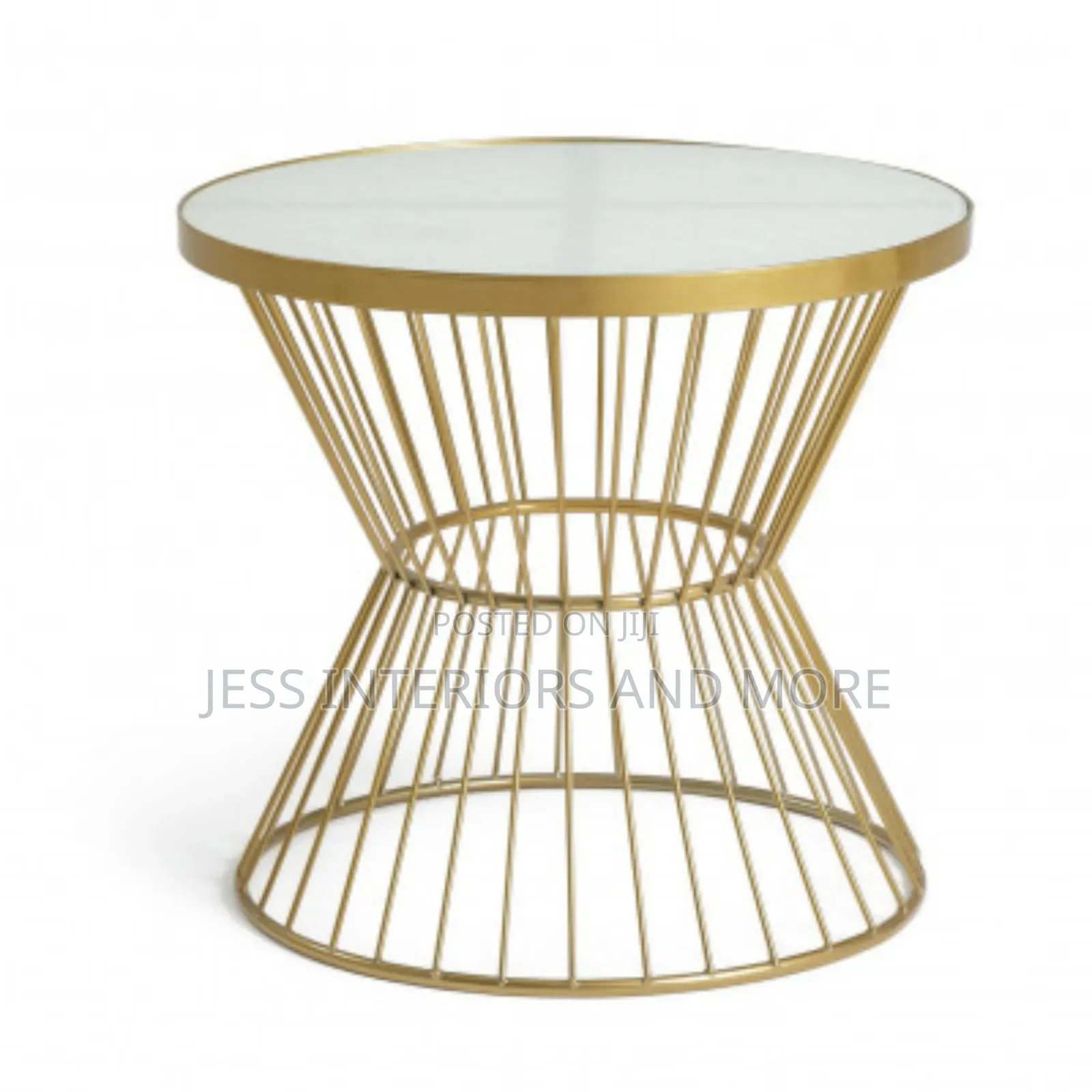 Modern Hourglass Side Table