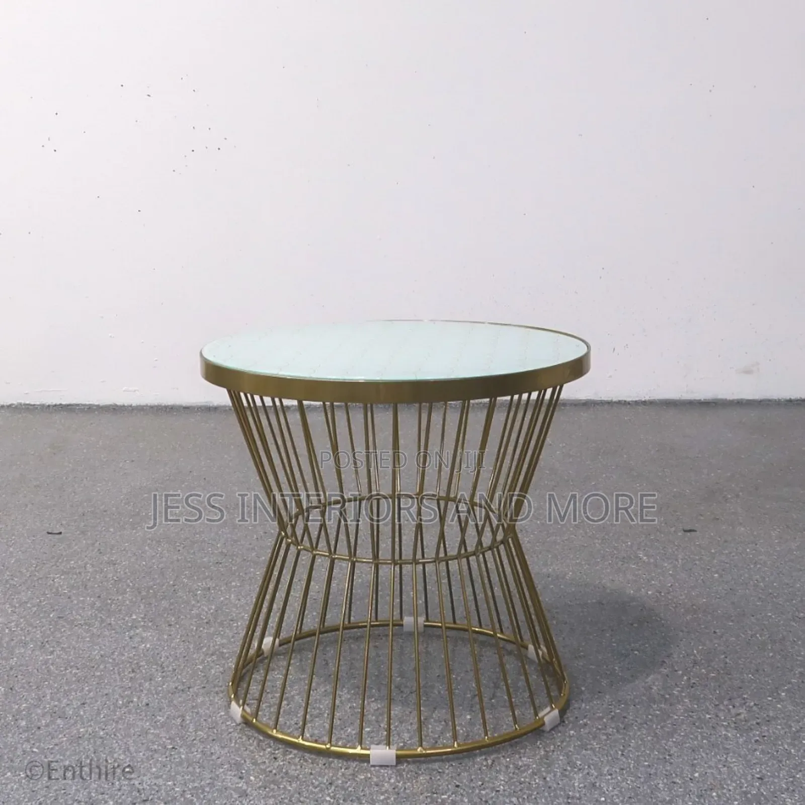 Modern Hourglass Side Table