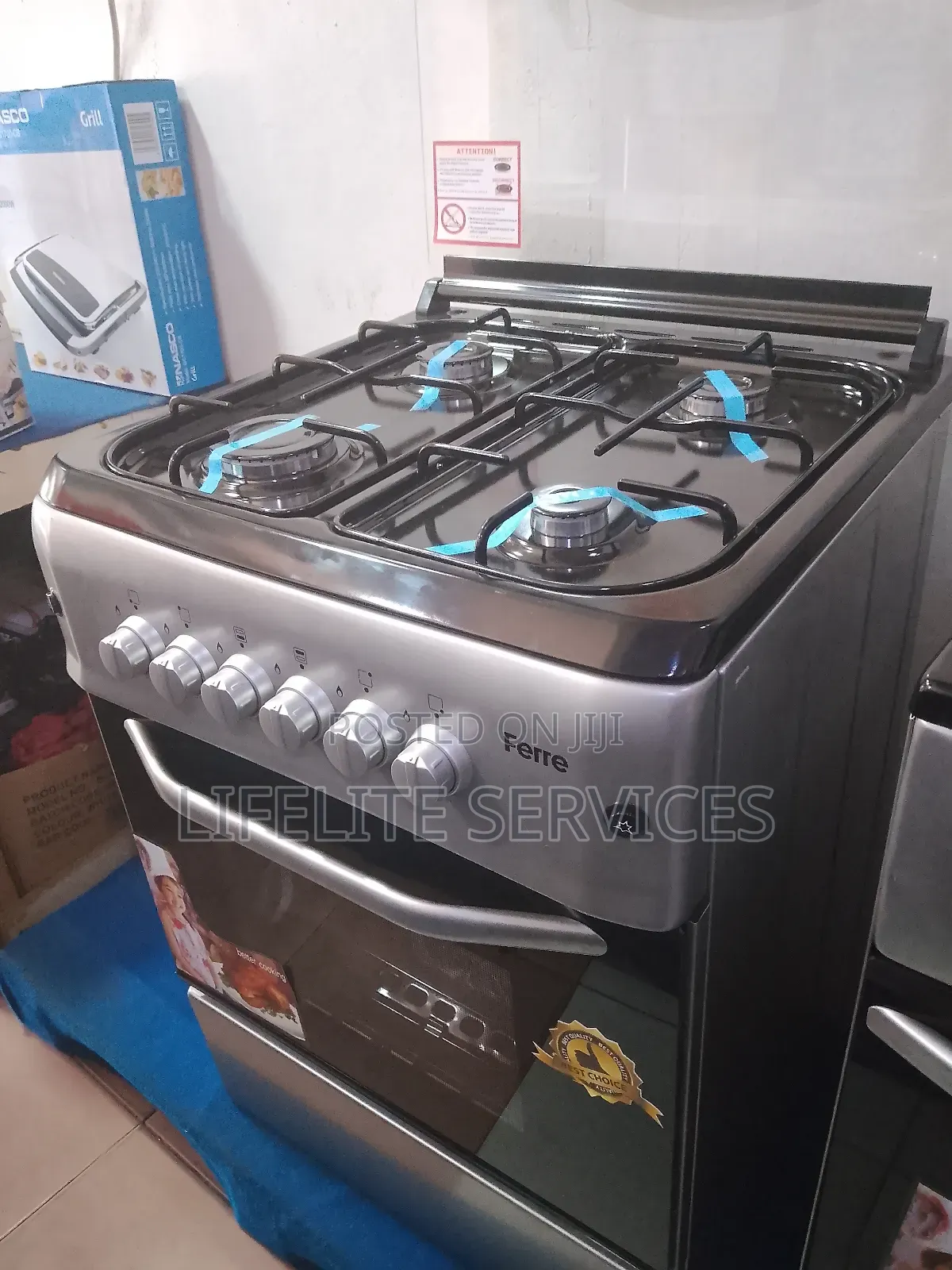 Volcano Gas Cooker for Baking Grilling ( 60x60)