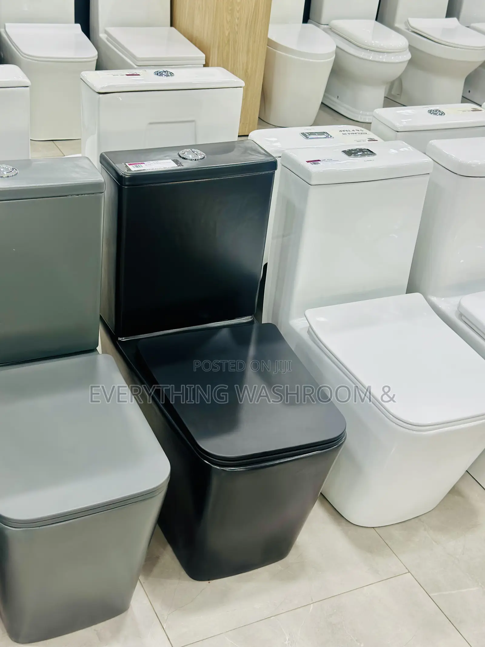 Matt Black Water Closet_black Wc