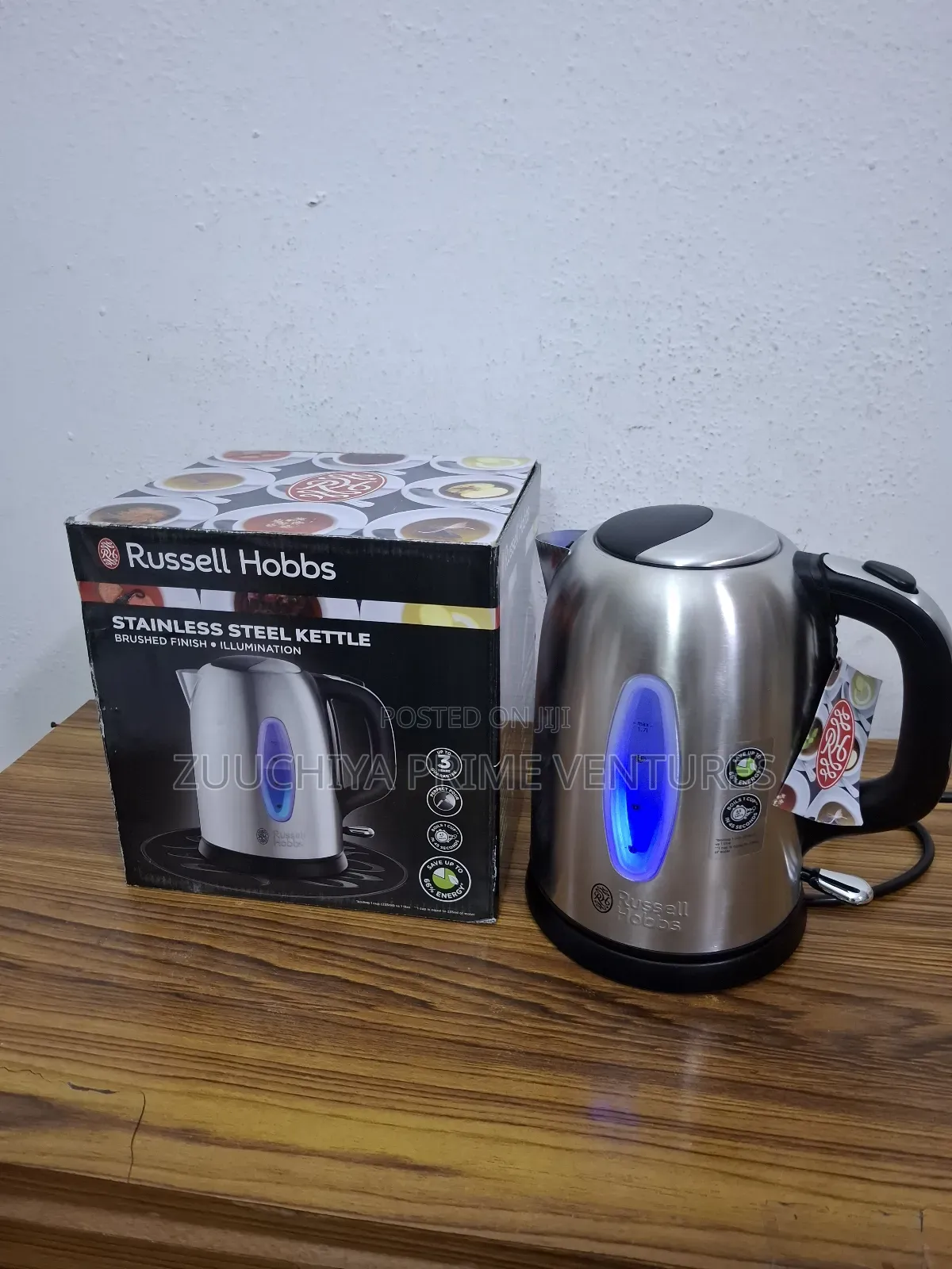Russell Hobbs 1.7l Rush Finish Stainless Steel Kettle From Uk