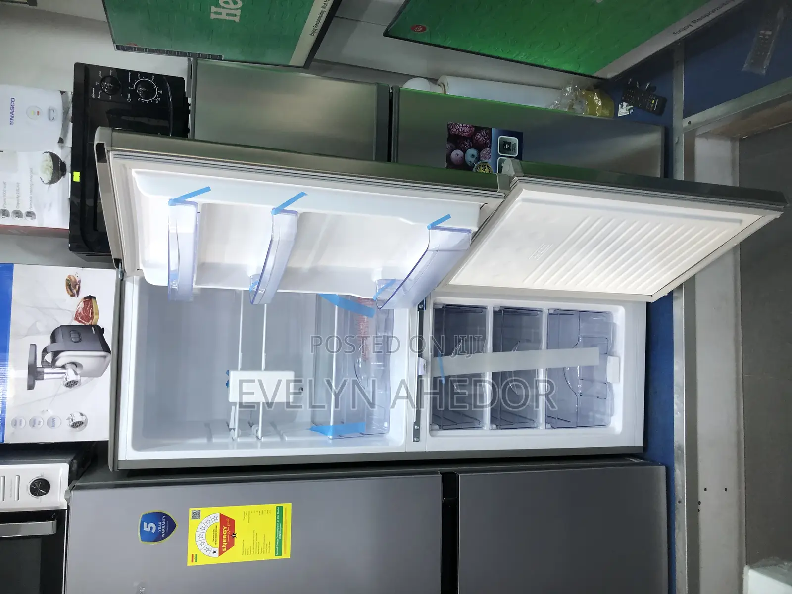 Sharp Cooling Pearl Bottom Freezer 142 Liters Available