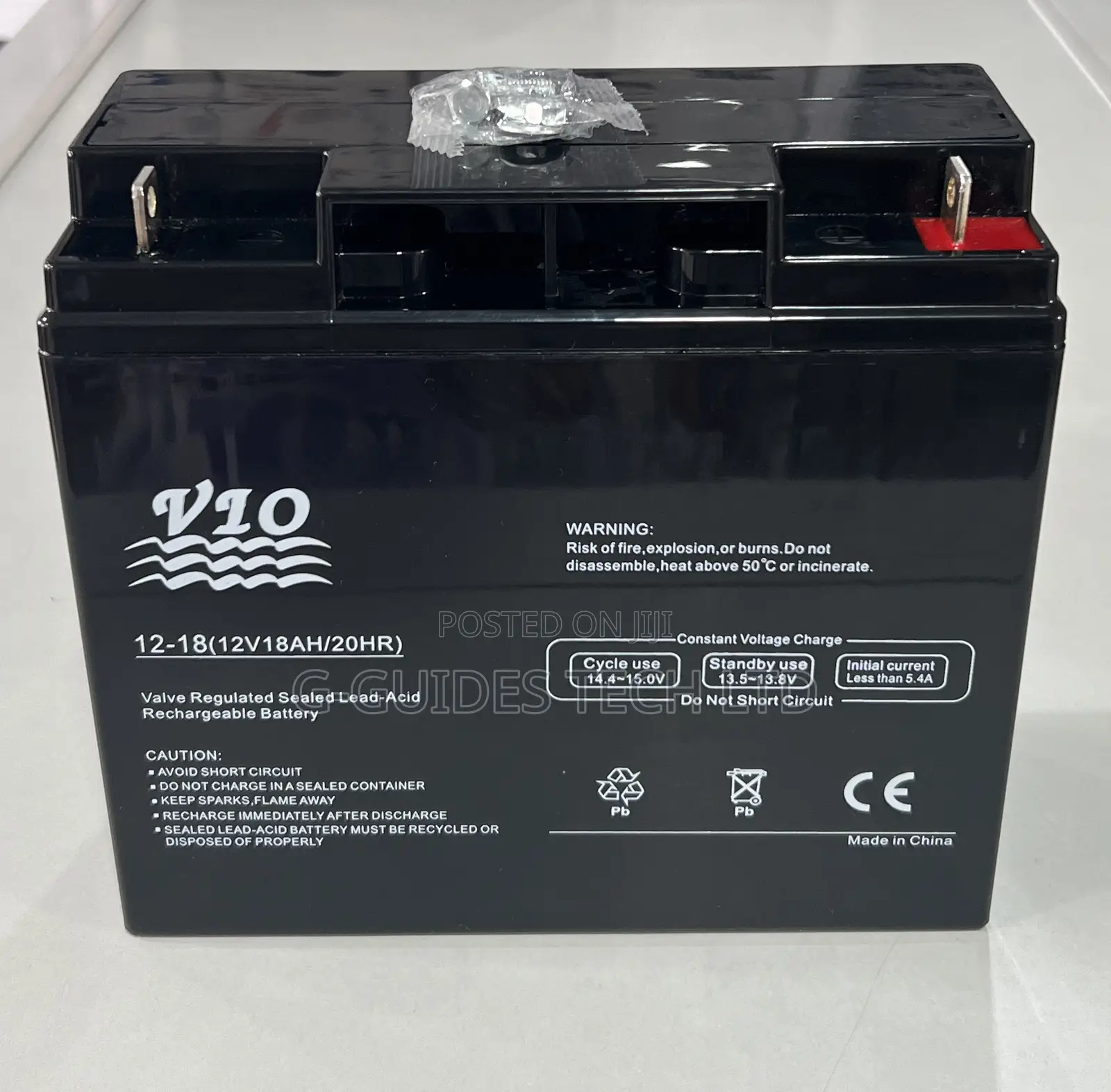 12v 18ah Ups Battery, Vio 12v-18ah Sealed Lead-Acid Battery