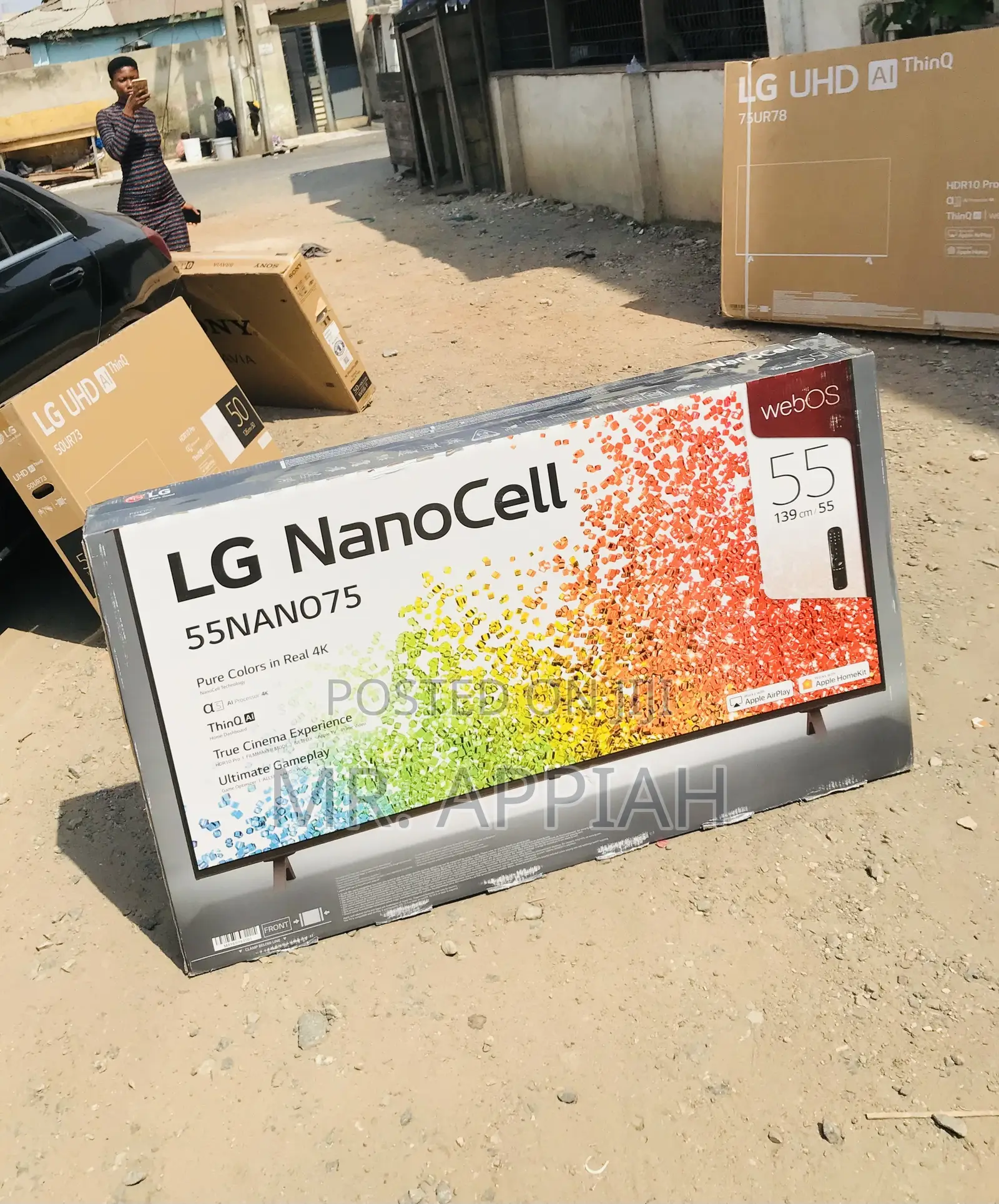 Premium Lg 50nano75 50 Inch Nanocell Smart Television,Black