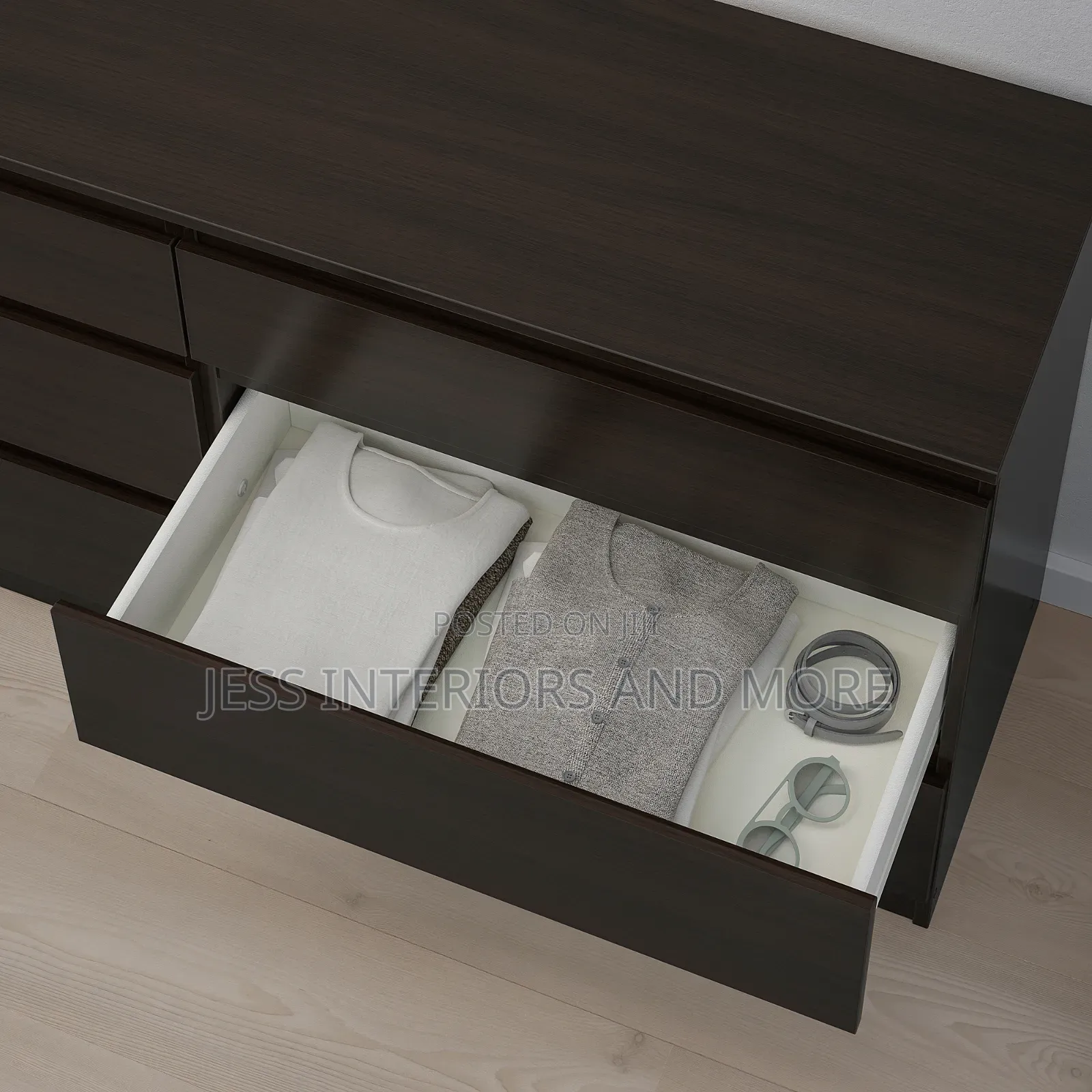 Chest of 6 Drawers(Brown)