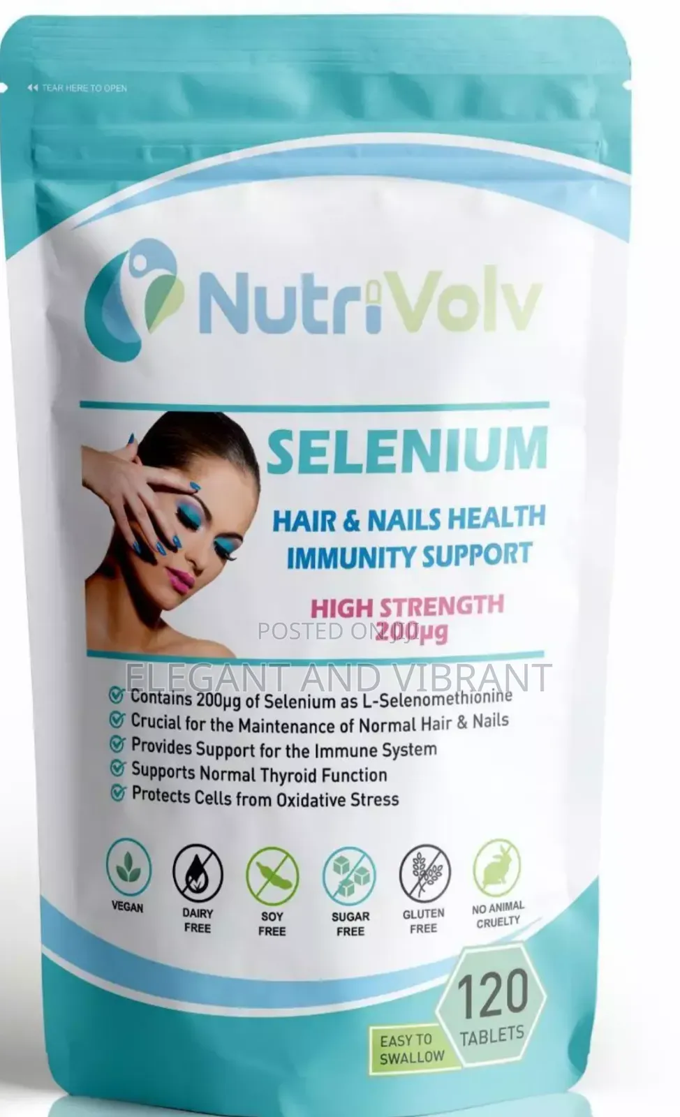 Selenium 200mcg Hairskin Nail Health-Immune Thyroid Support