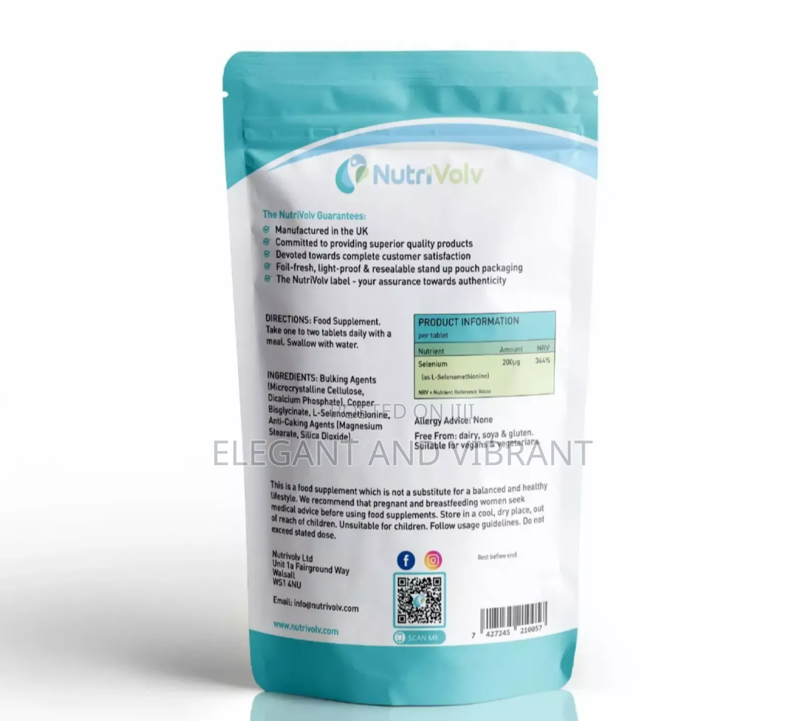 Selenium 200mcg Hairskin Nail Health-Immune Thyroid Support