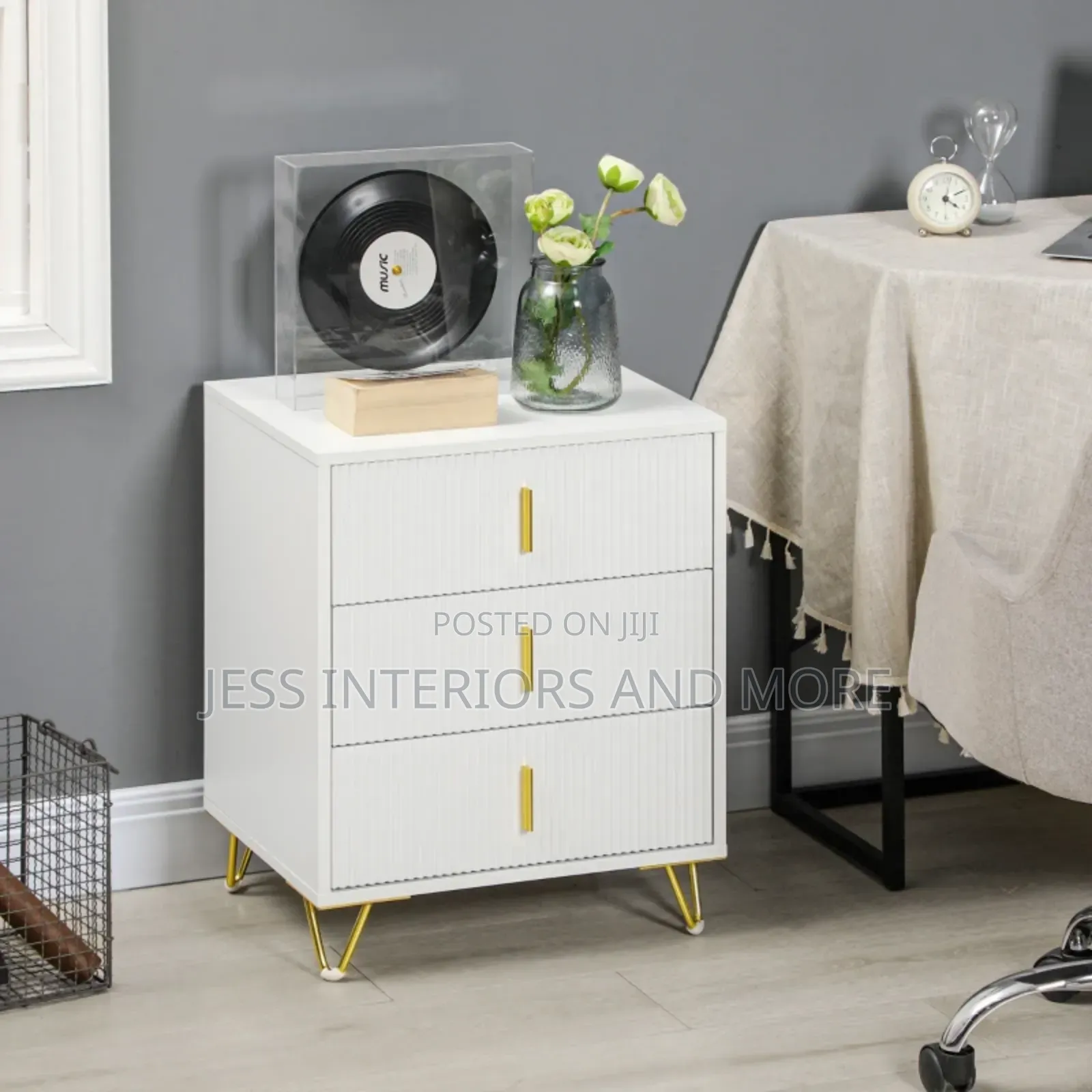 3 Drawer Bedside Table
