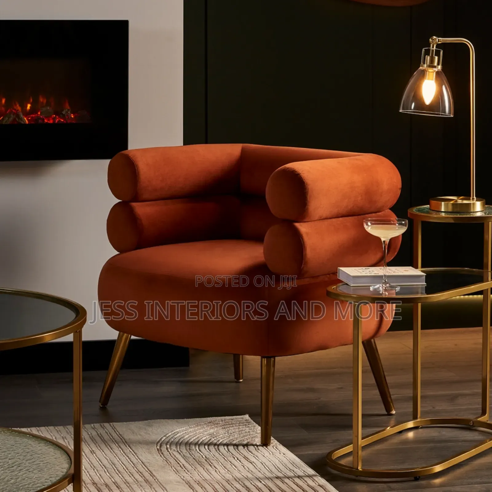 Single Sofa Round Lounge Chair