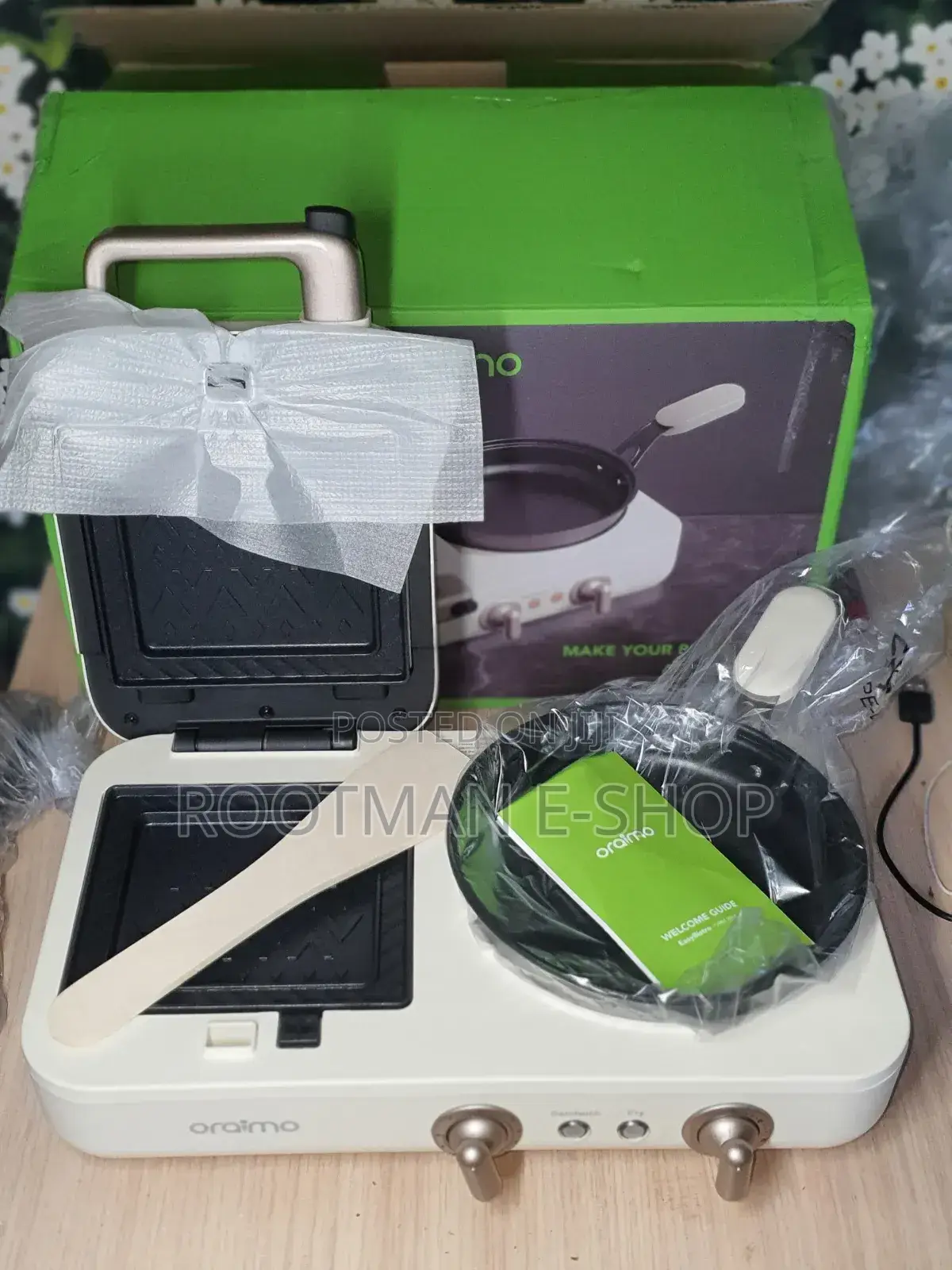 Easy 2 in 1 Breakfast Maker (Oraimo) Frying Pan Inclusive