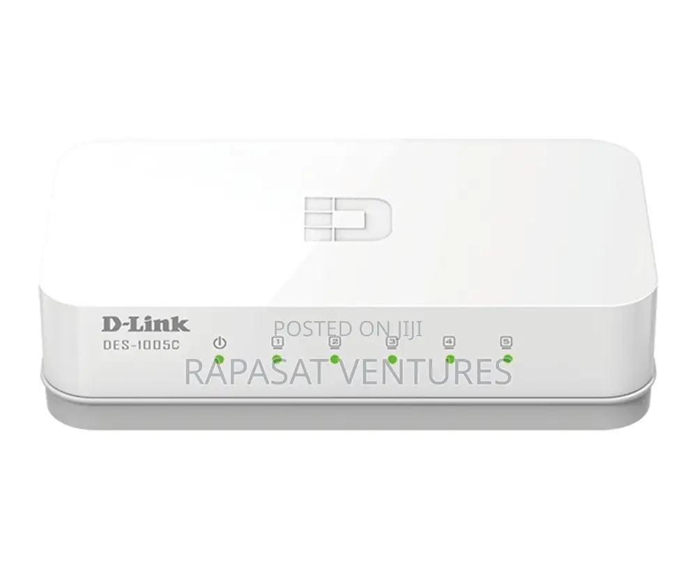 D-Link 5-Port 10/100 MBPS Unmanaged Switch Des-1005c
