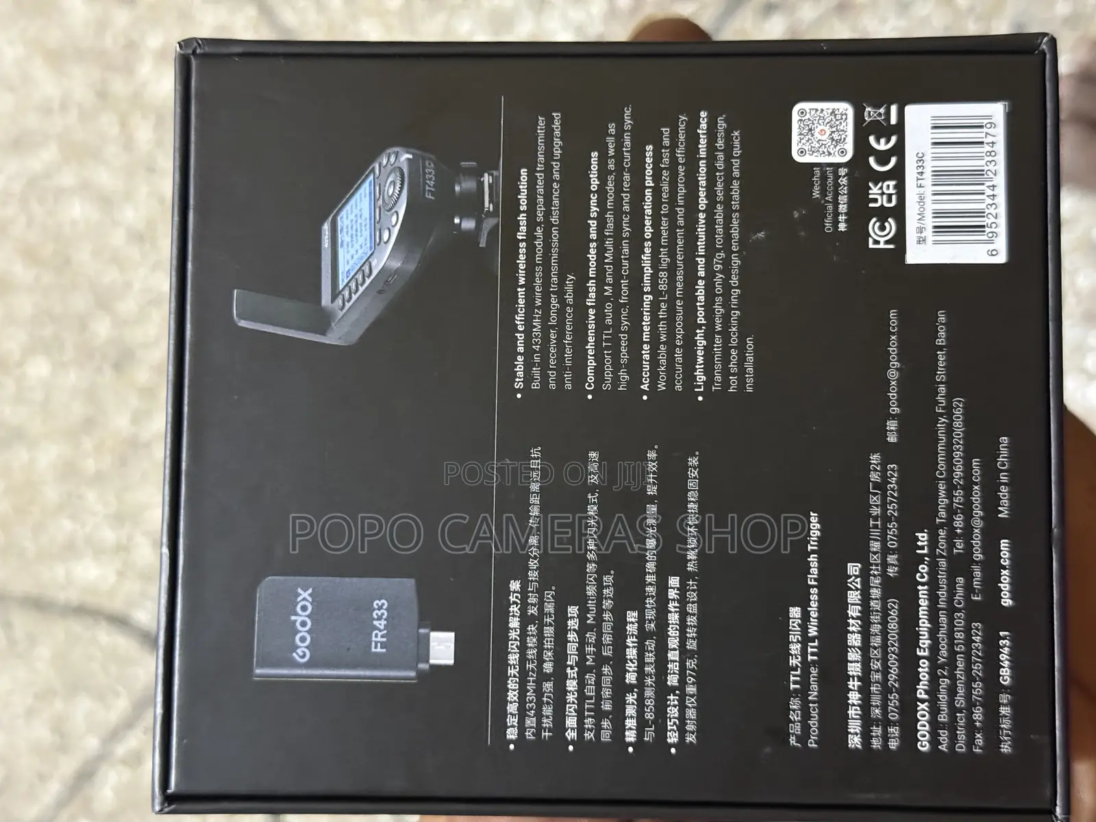 Godox Ft433c Speedlight Kits ( Transmitter + Receiever )