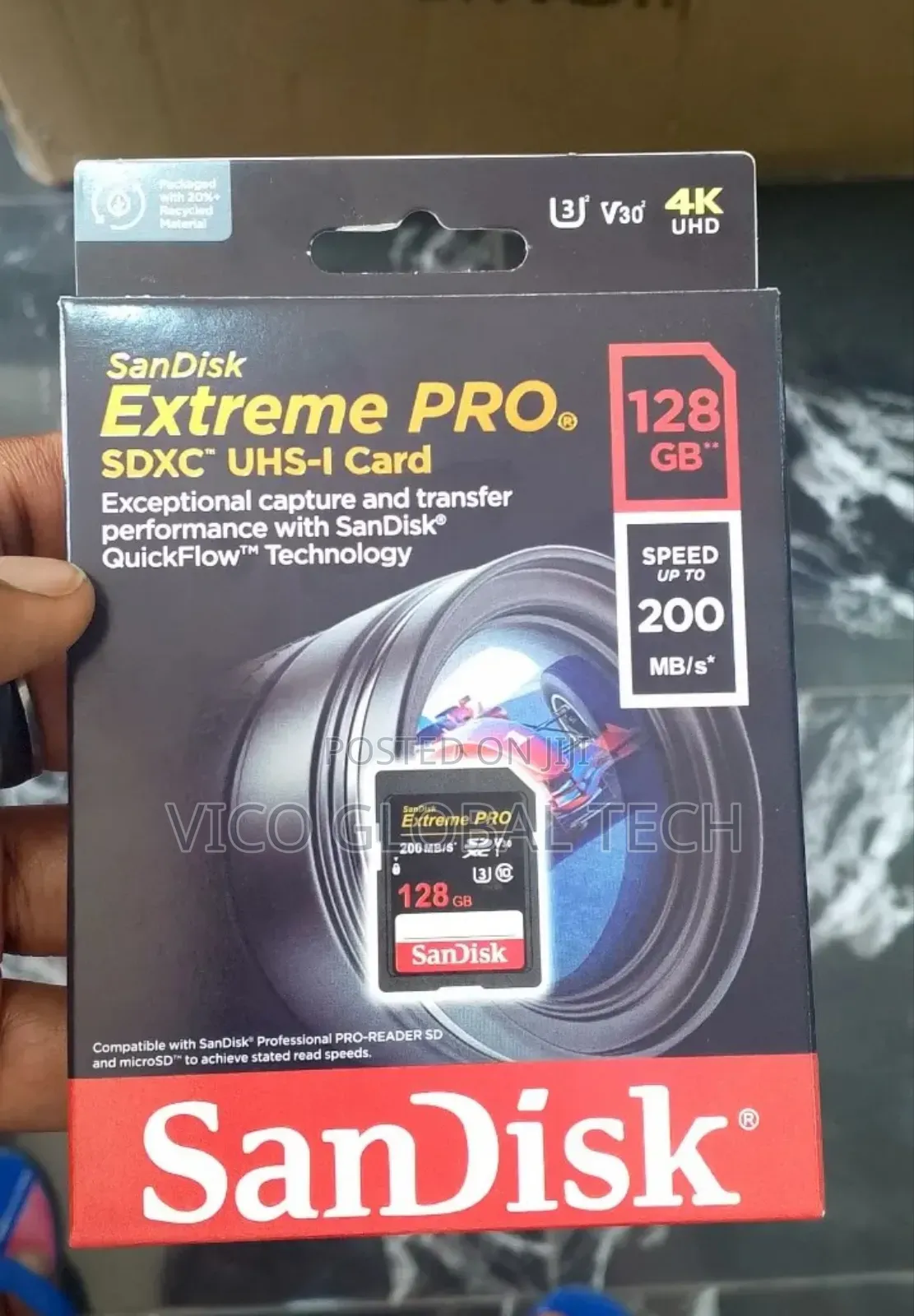Sandisk Extreme Pro Memory Card 128gb