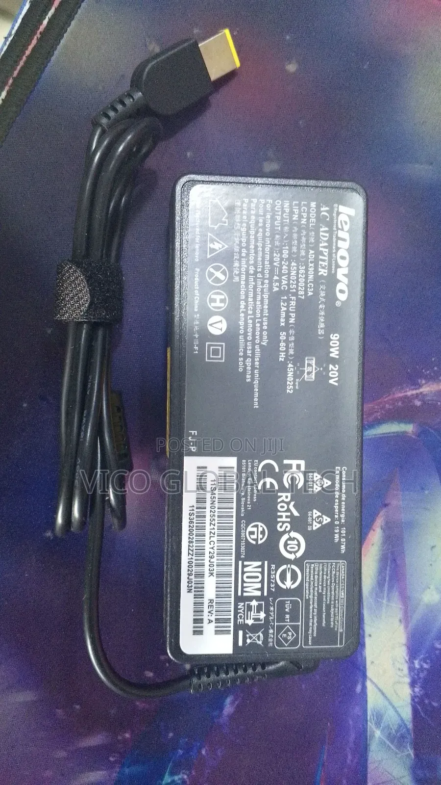 Lenovo 20v4.5a Adapter