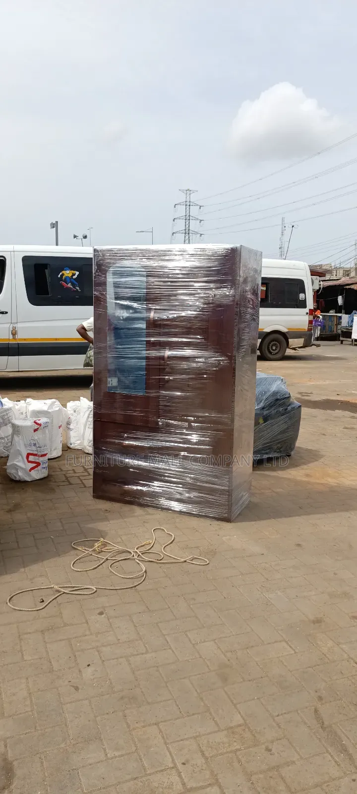 Sweet Double Door Wardrobe.Cofee🔥🔥🔥. Free Delivery📮